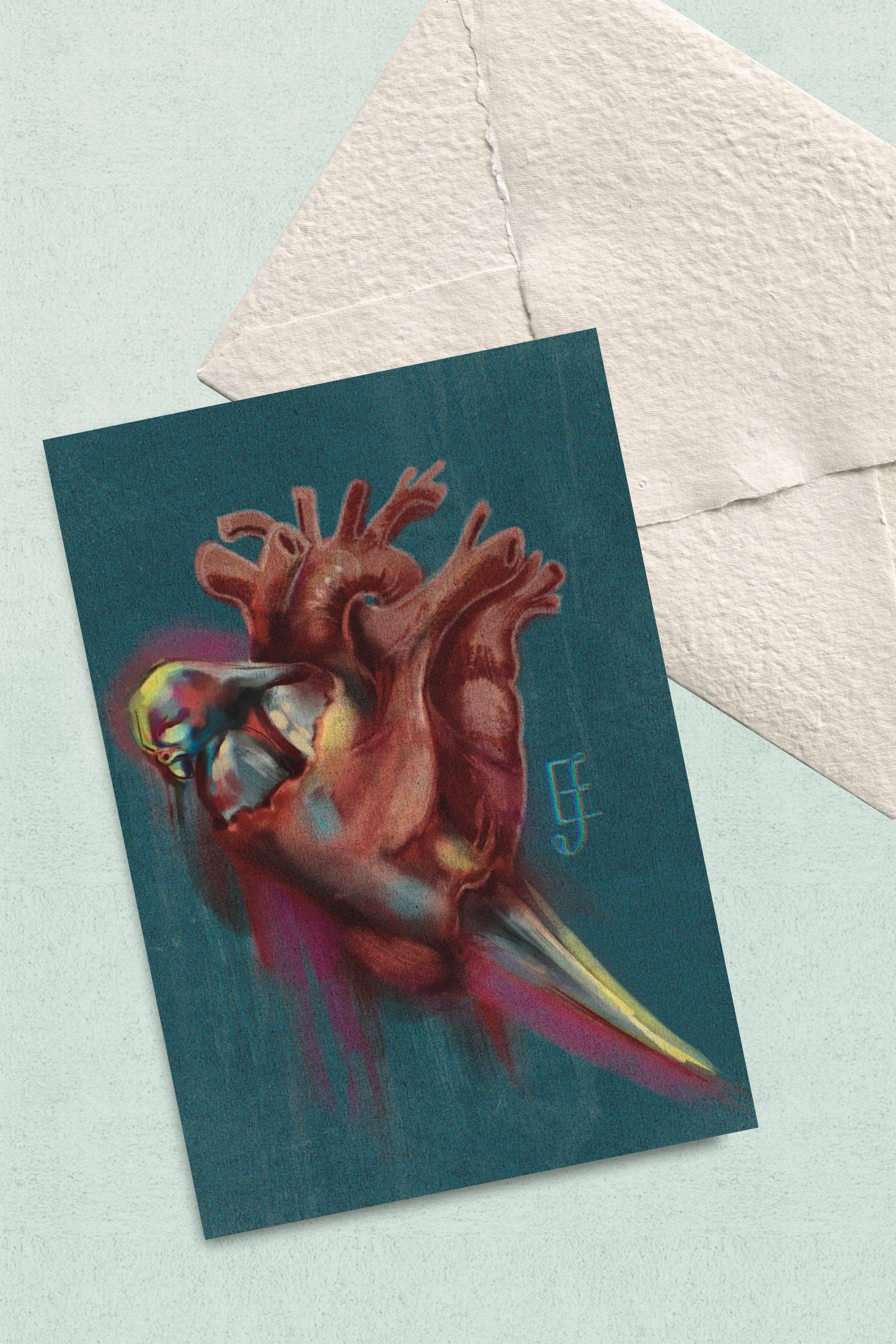 "Birdsong", Postcard Print