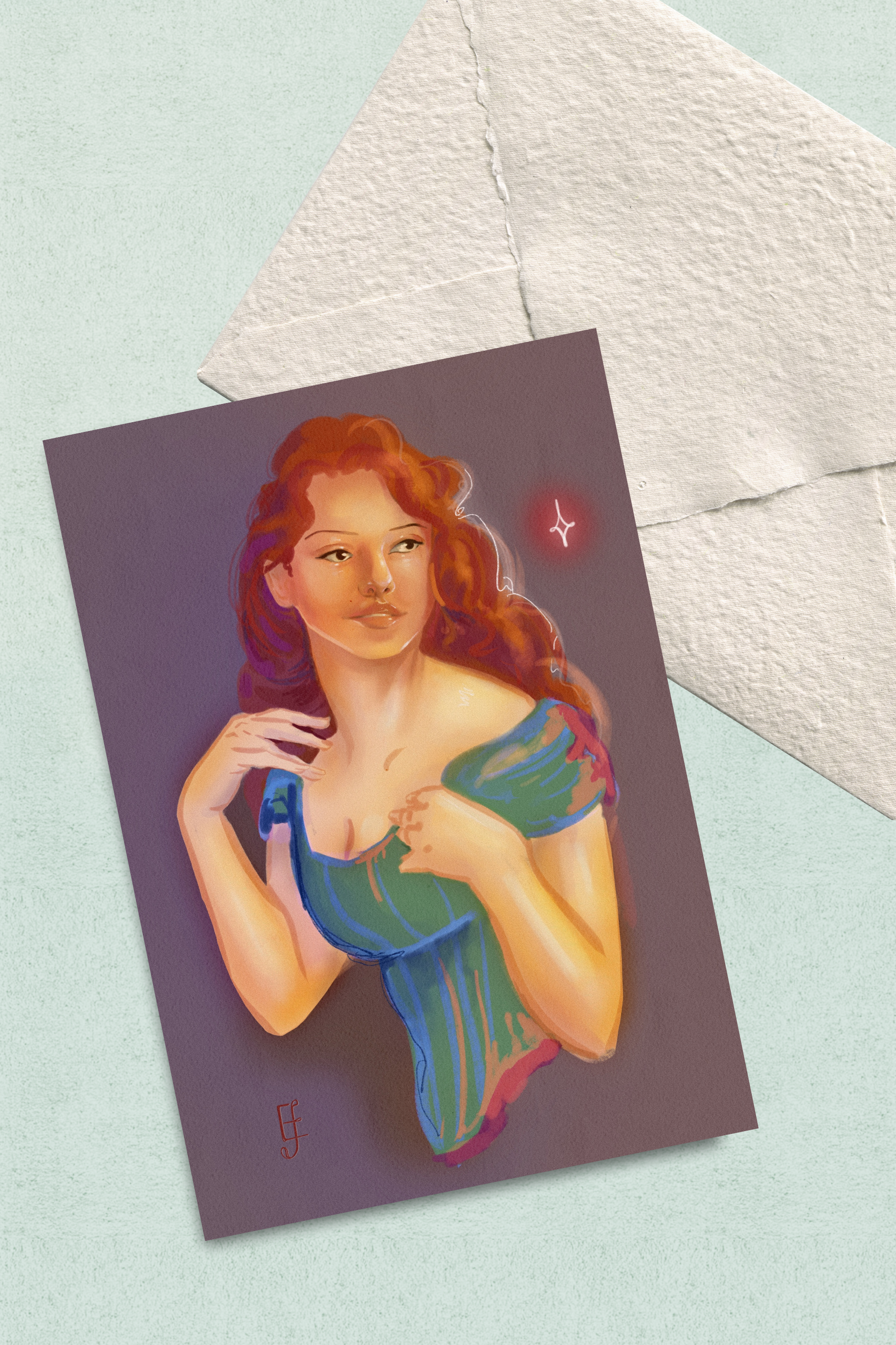 "Bright", Postcard Print
