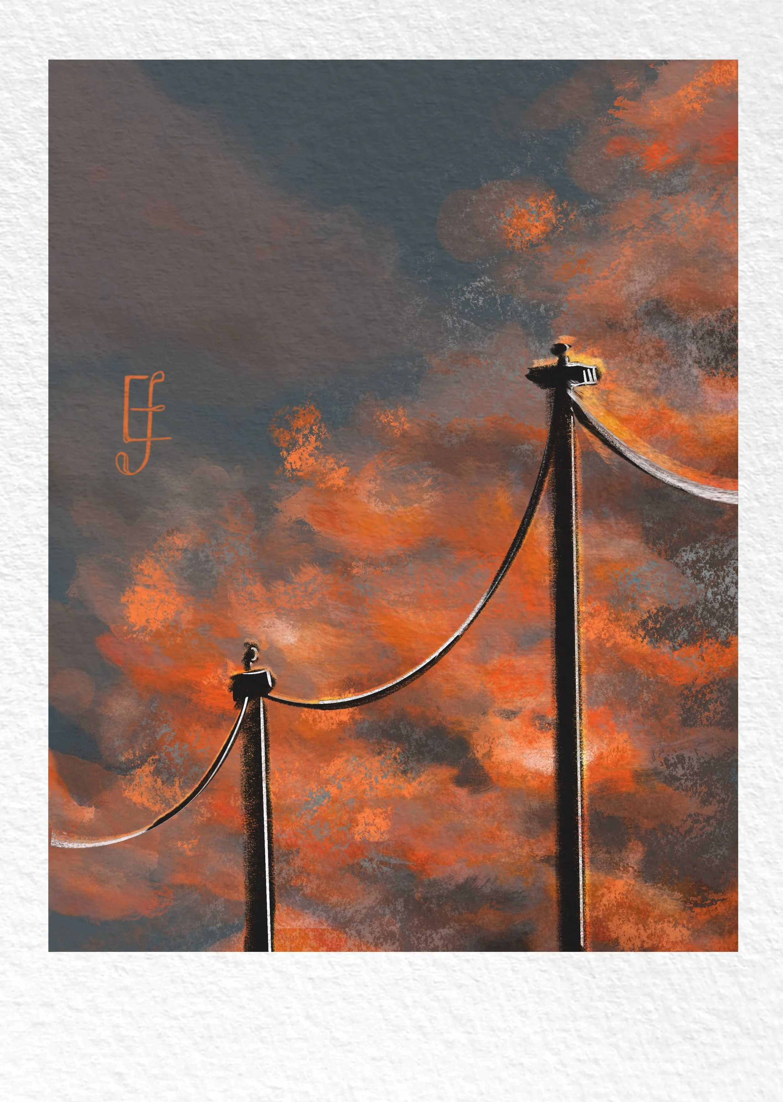 "Our Street", Cardstock "Polaroid" Print