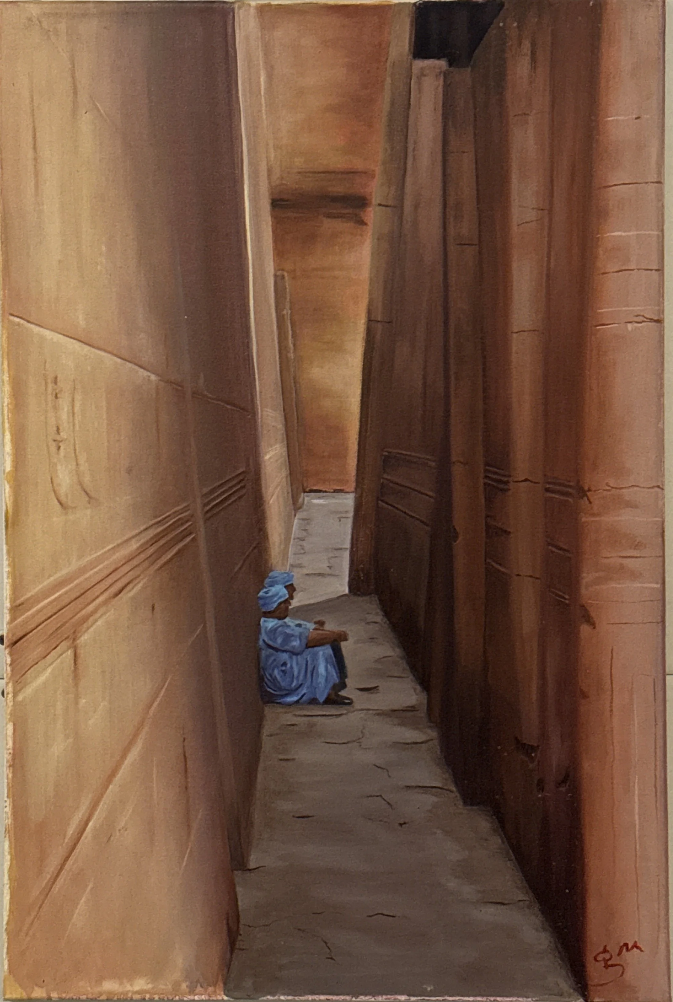 A Moment of Peace in the Temple