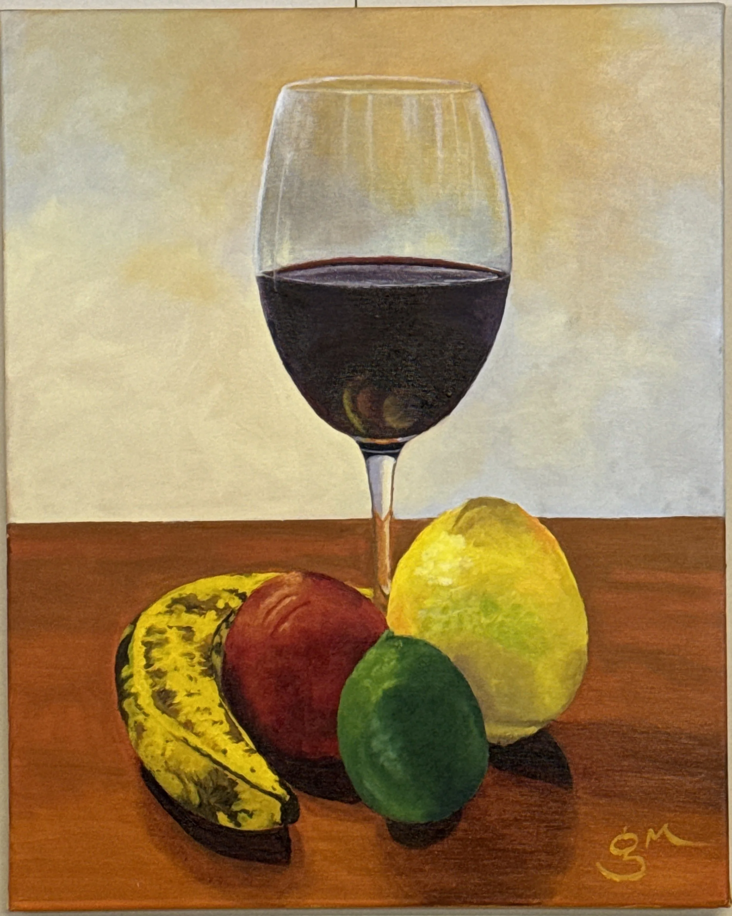 Still Life Fruit and Wine