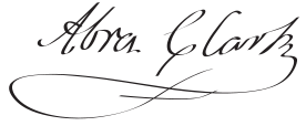 Signature reading 'Alma Clark' in elegant cursive handwriting.