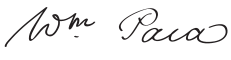 Signature reading 'Arm Paco' in cursive handwriting