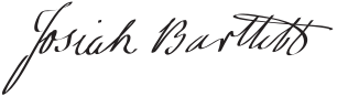 Signature of Josiah Bartlett