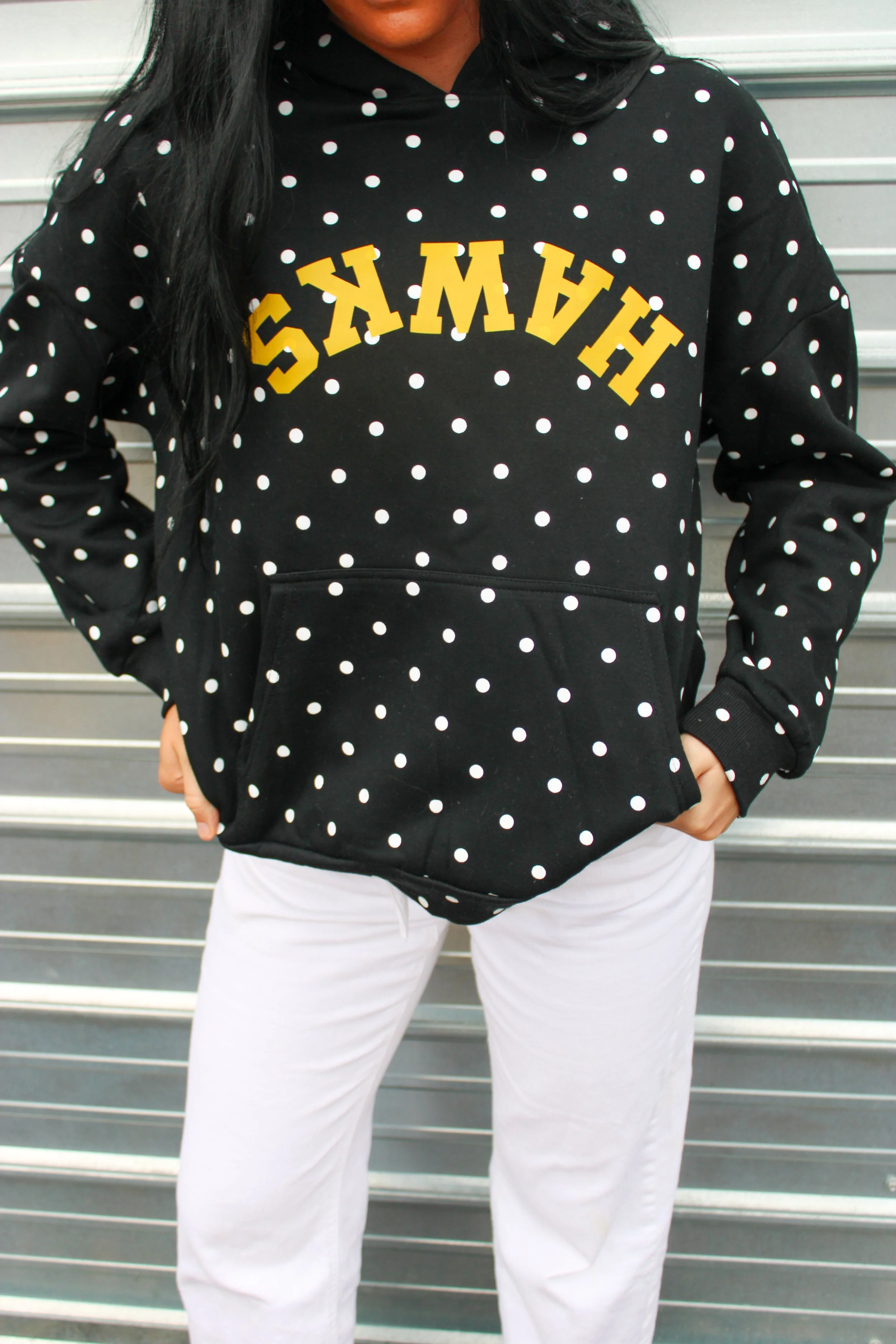 Hawks polka dot hoodie