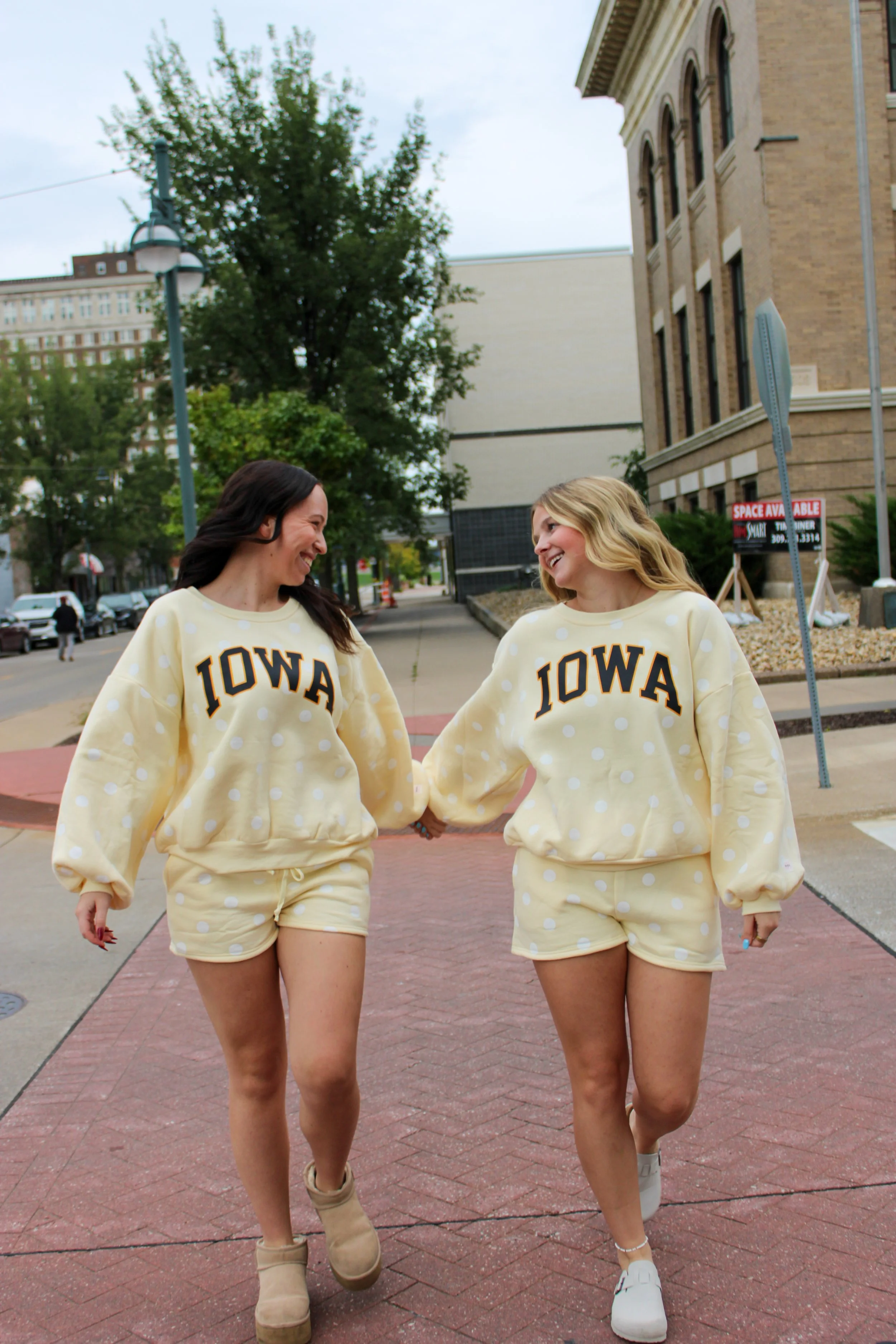 Iowa polka dot set