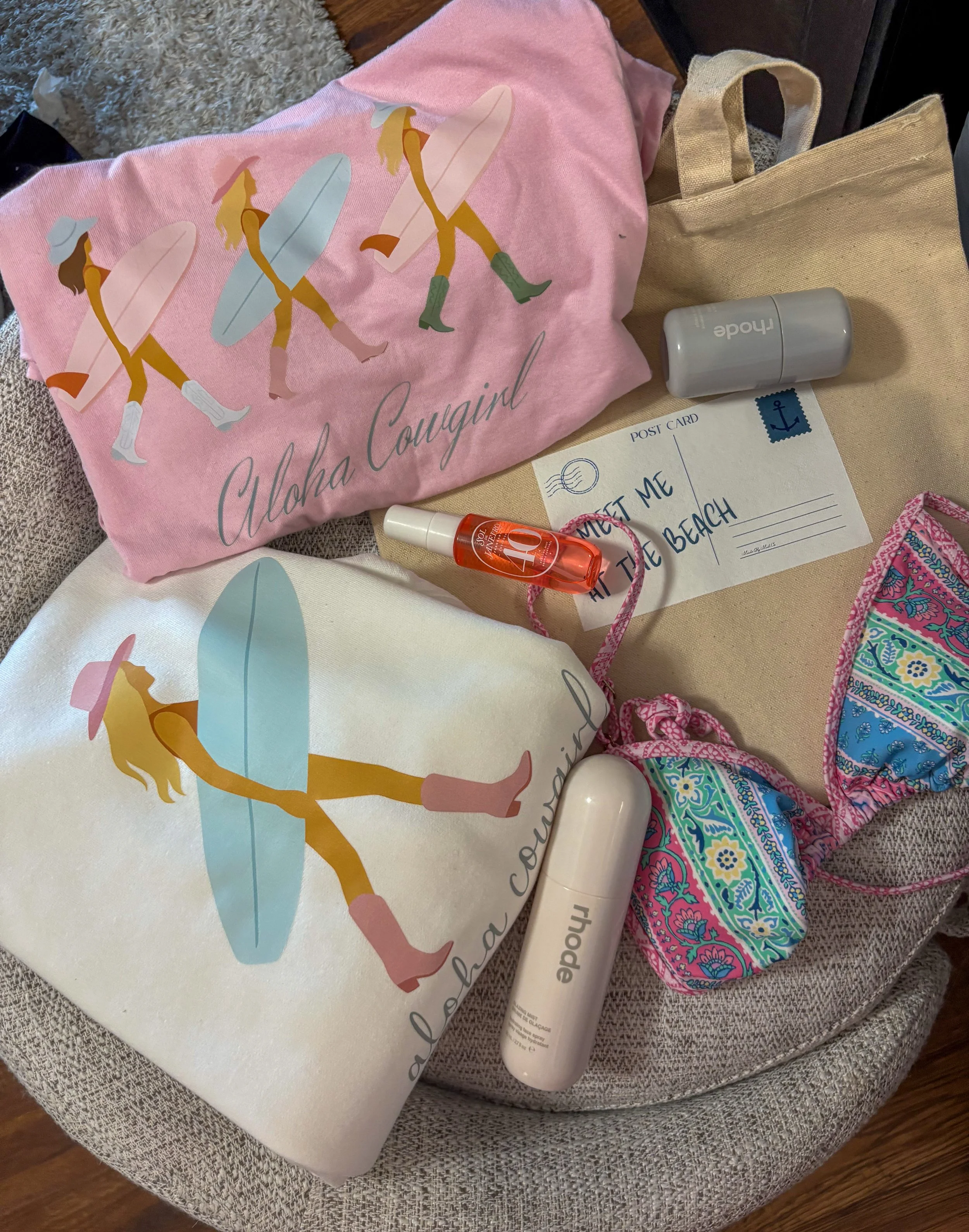 3 aloha cowgirls tee