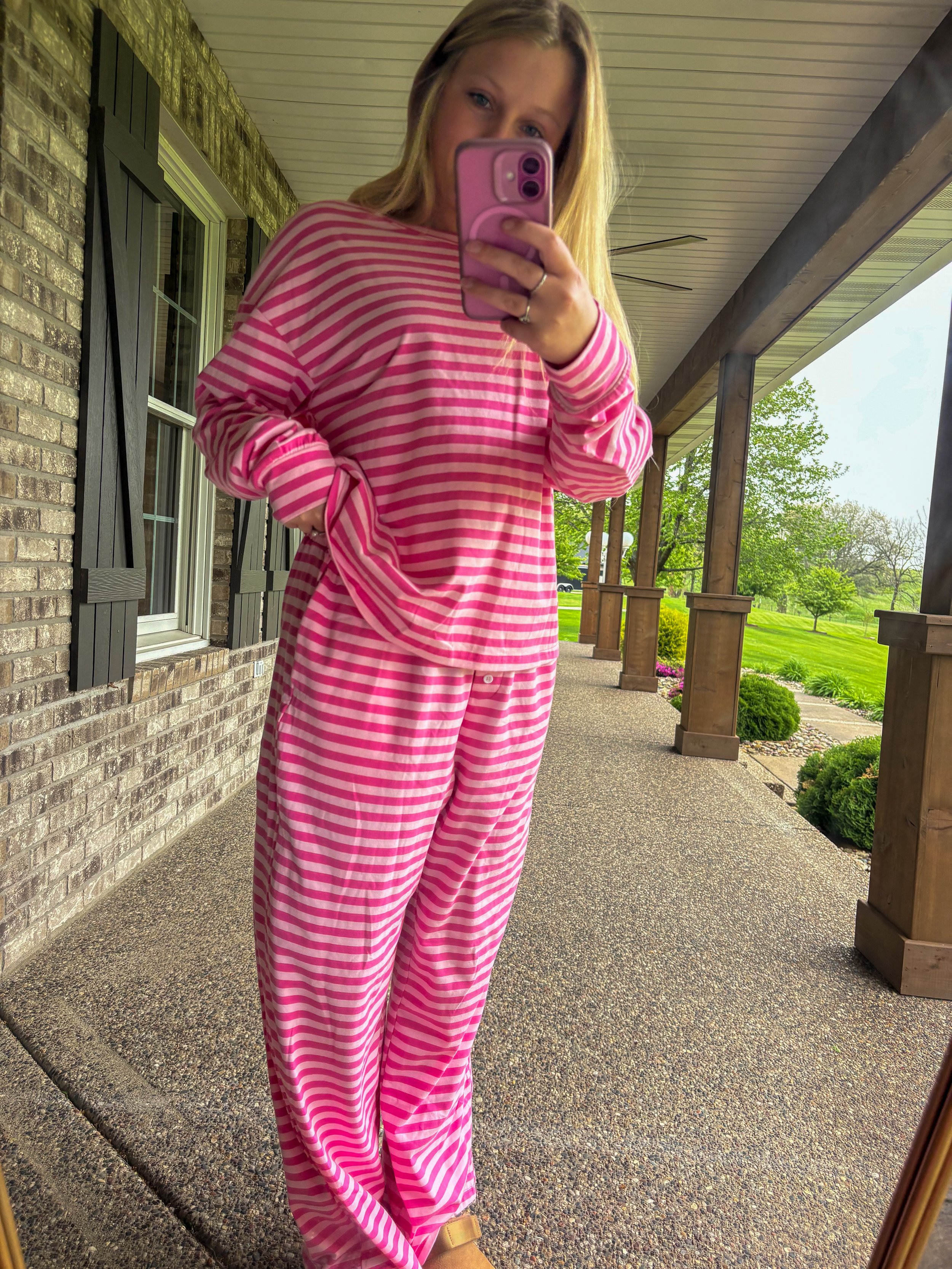 Pink lounge matching set