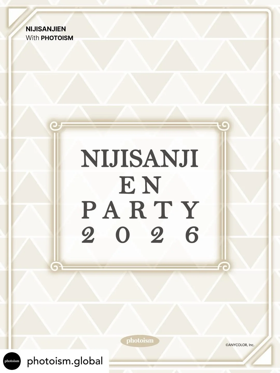PHOTOISM &times; NIJISANJI EN
ARTIST FRAME OPEN !

「NIJISANJI EN」design frames will be released on Photoism.
Let&lsquo;s take a photo together with「NIJISANJI EN」FRAMES at all Photoism store locations!

📅  26.04.01 - 26.04.30
📍Only at Photoism store