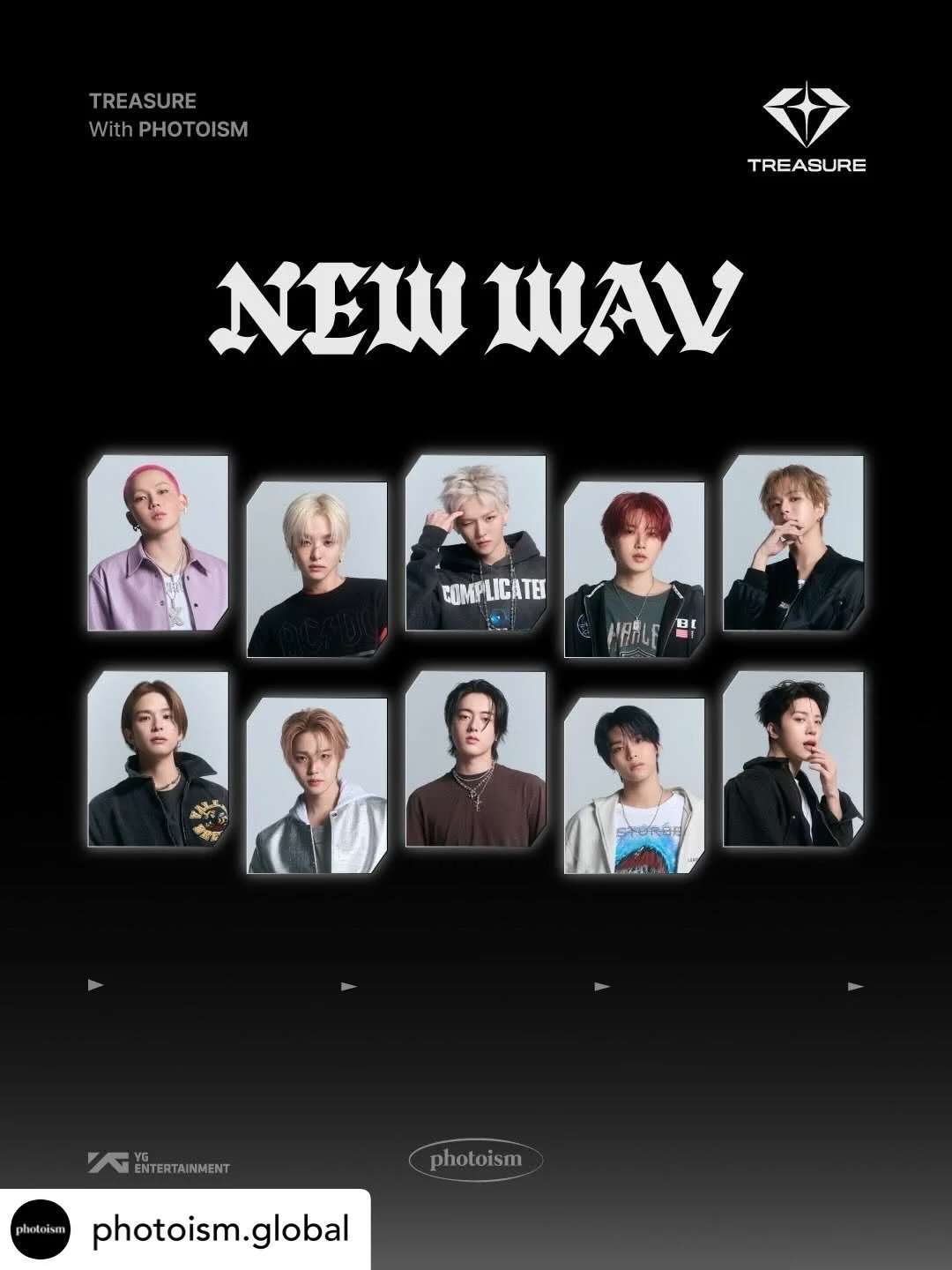 PHOTOISM X TREASURE
ARTIST FRAME OPEN !

The <TREASURE> artist frame will be released on photoism to celebrate their 4th MINI ALBUM [NEW WAV] release.

📅 26.06.05 - 26.08.31 (KST)
📍 Only at Photoism stores.
Hotel or shopping mall pop-up locat