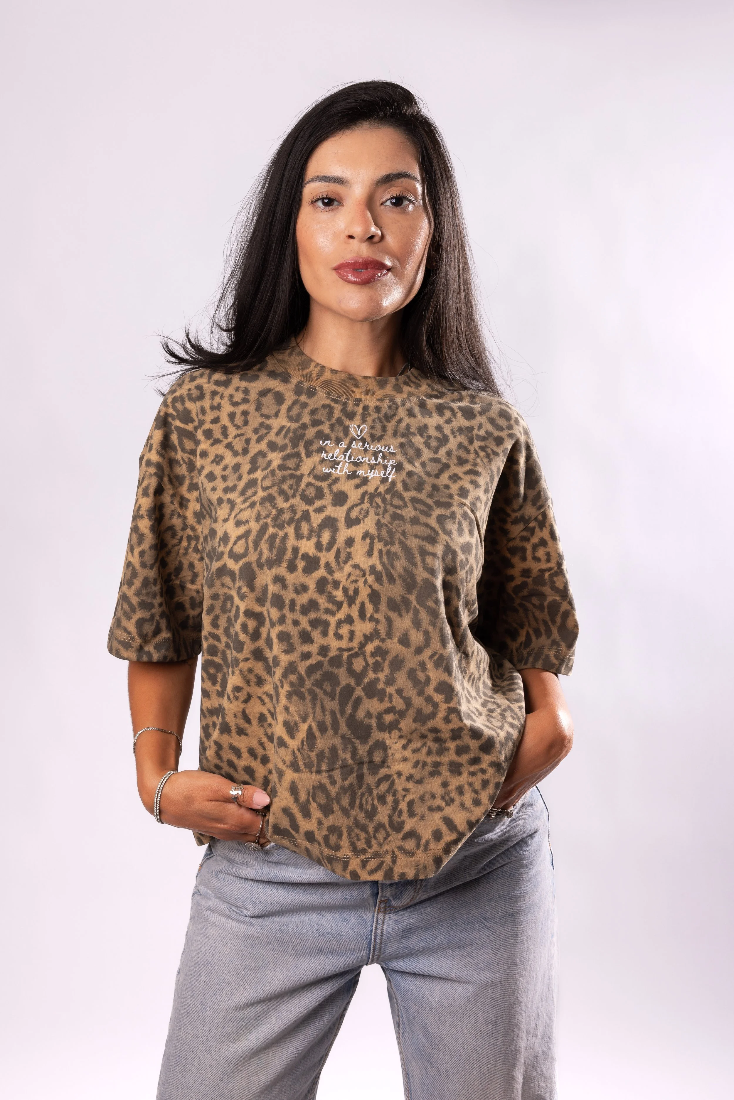 relationship | leopard boxy shirt