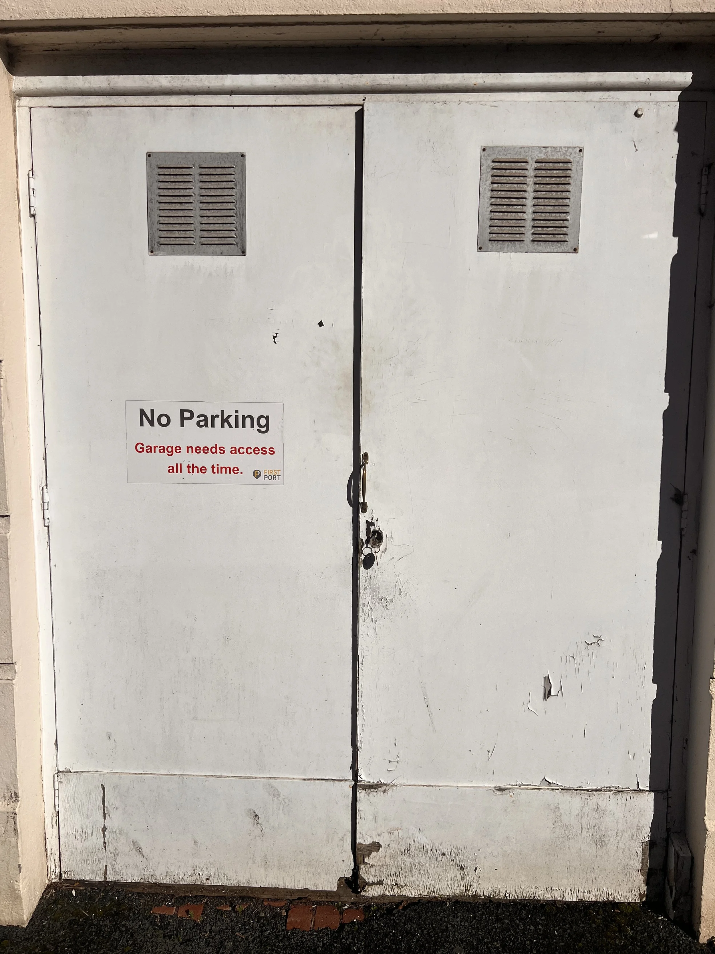 wooden door won’t open due to faulty lock mechanism