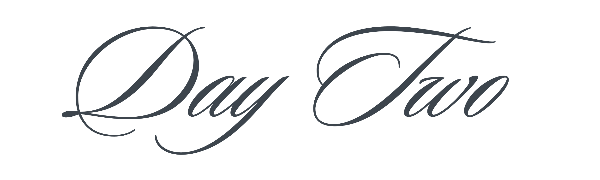Text that reads "Day Two" in elegant cursive font.