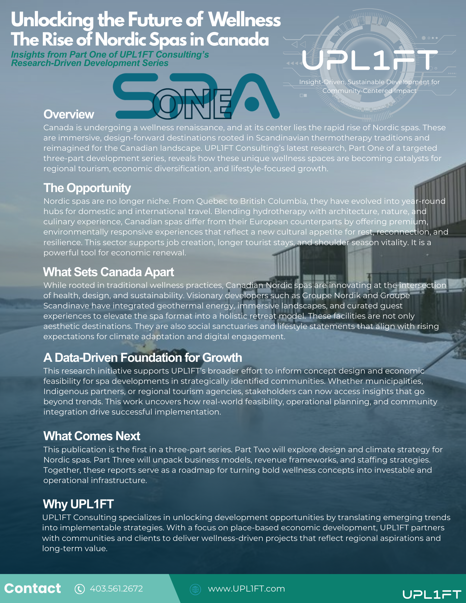 Canadian Nordic Spa Market Intelligence Framework