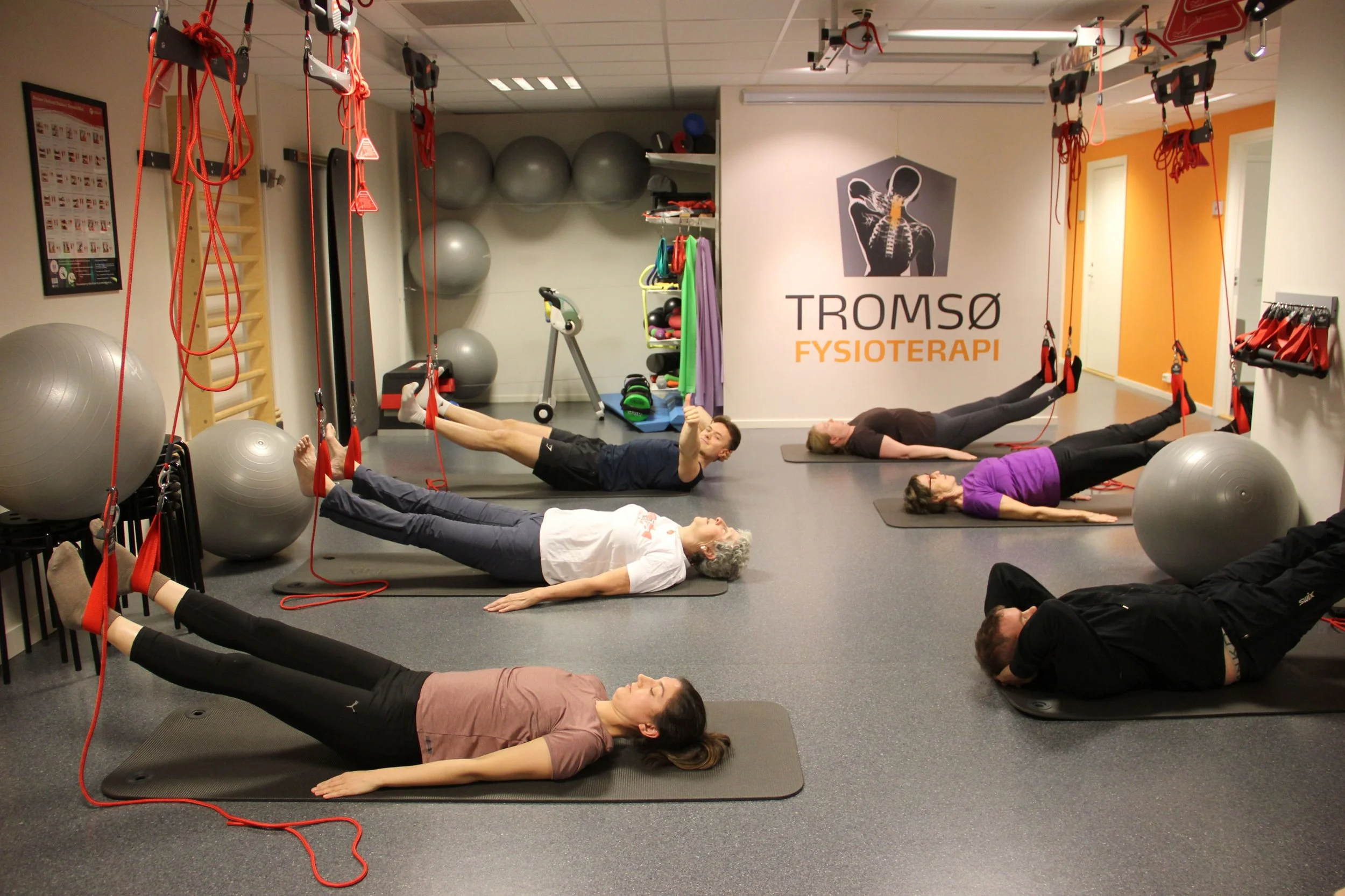 Rygg, hofte, bekken gruppe­trening