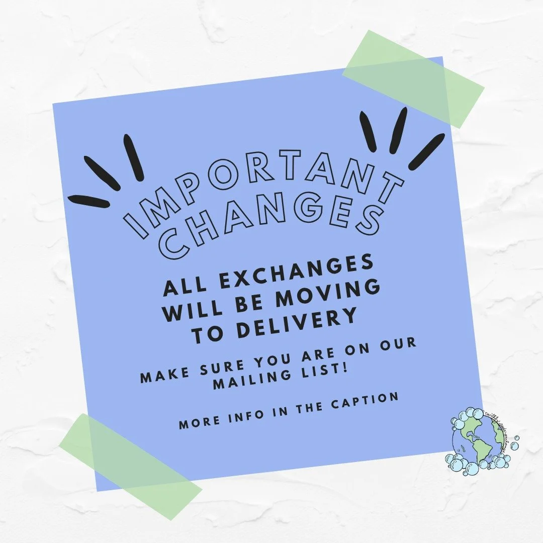 We will be moving all exchanges to delivery over the next several months. Instead of coming to Hudson Montessori School on a specific date to pick up your products, fill out the form in our link tree to order them, and we will deliver them to you on 