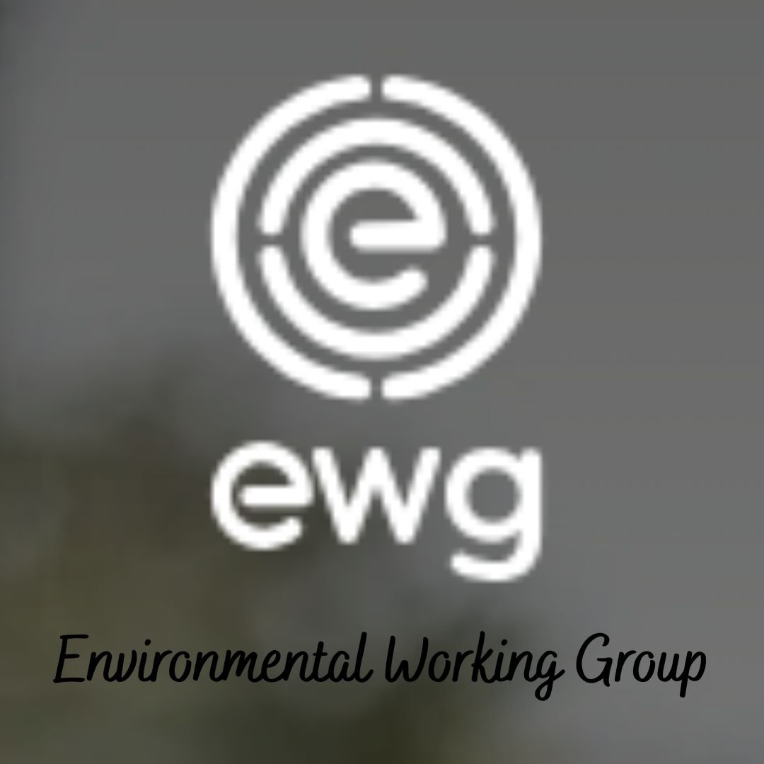 Logo of the Environmental Working Group (EWG) with the initials ewg inside a circular maze and the text "Environmental Working Group" below.