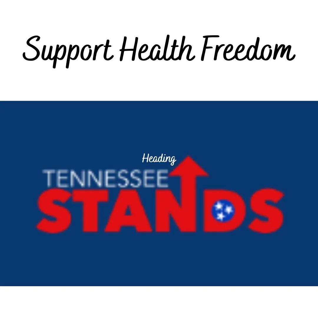 Support Health Freedom message with Tennessee-themed graphic emphasizing standing up for healthcare rights.
