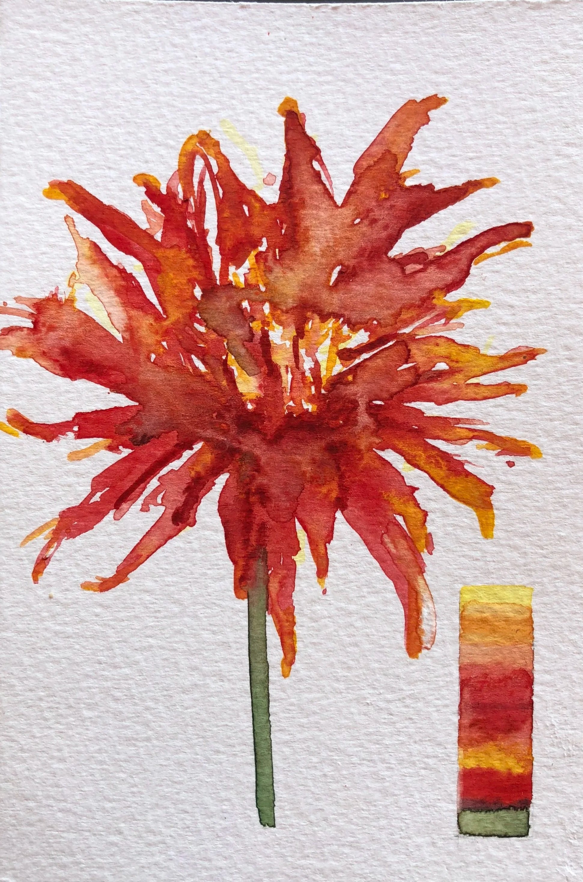 Floral Spectrum III, 6in x 4in, SOLD