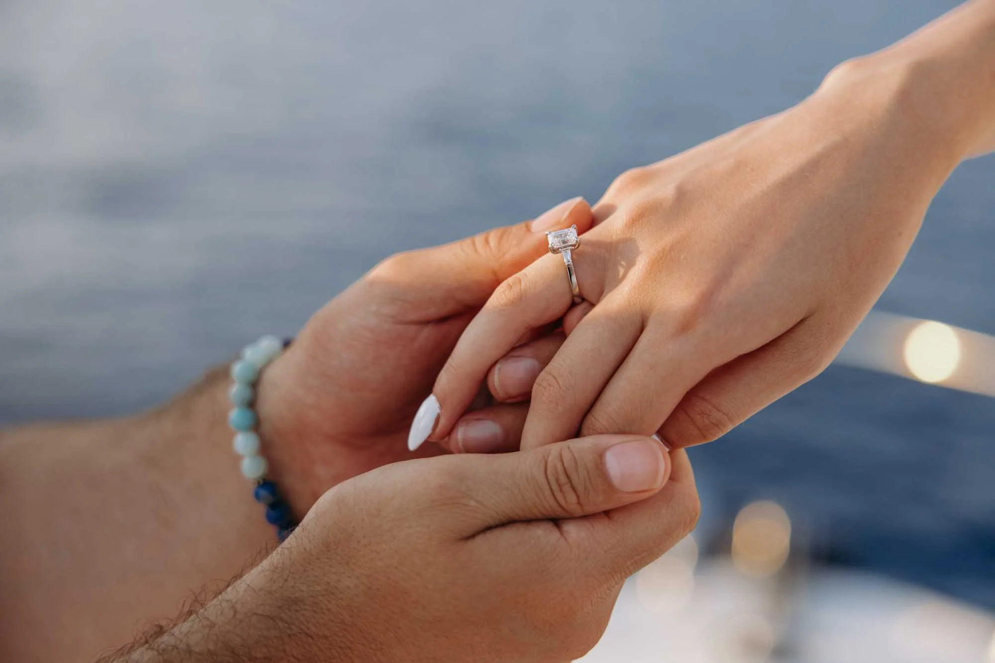 Proposal on the boat 