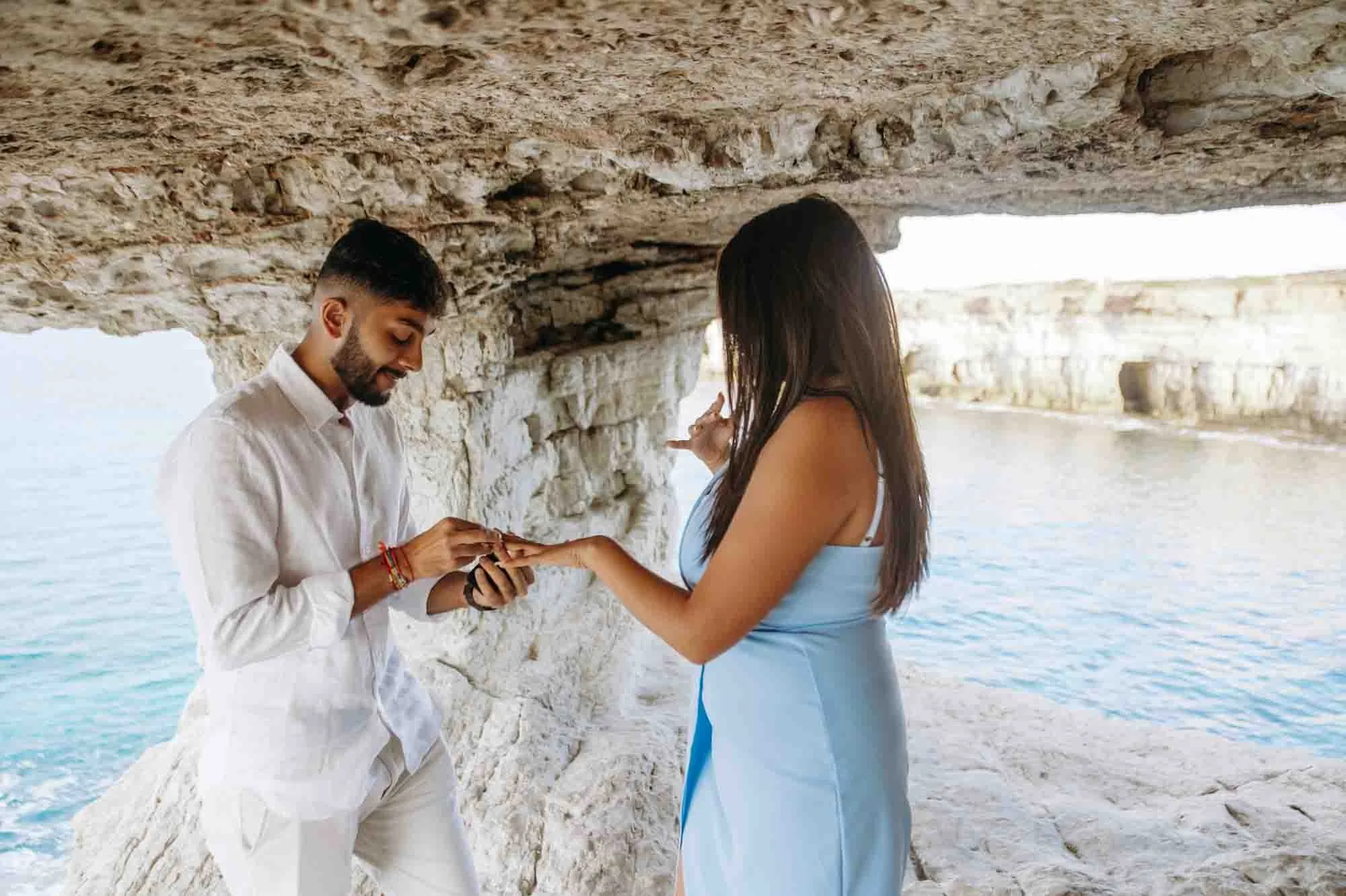 Proposal in Sea Caves