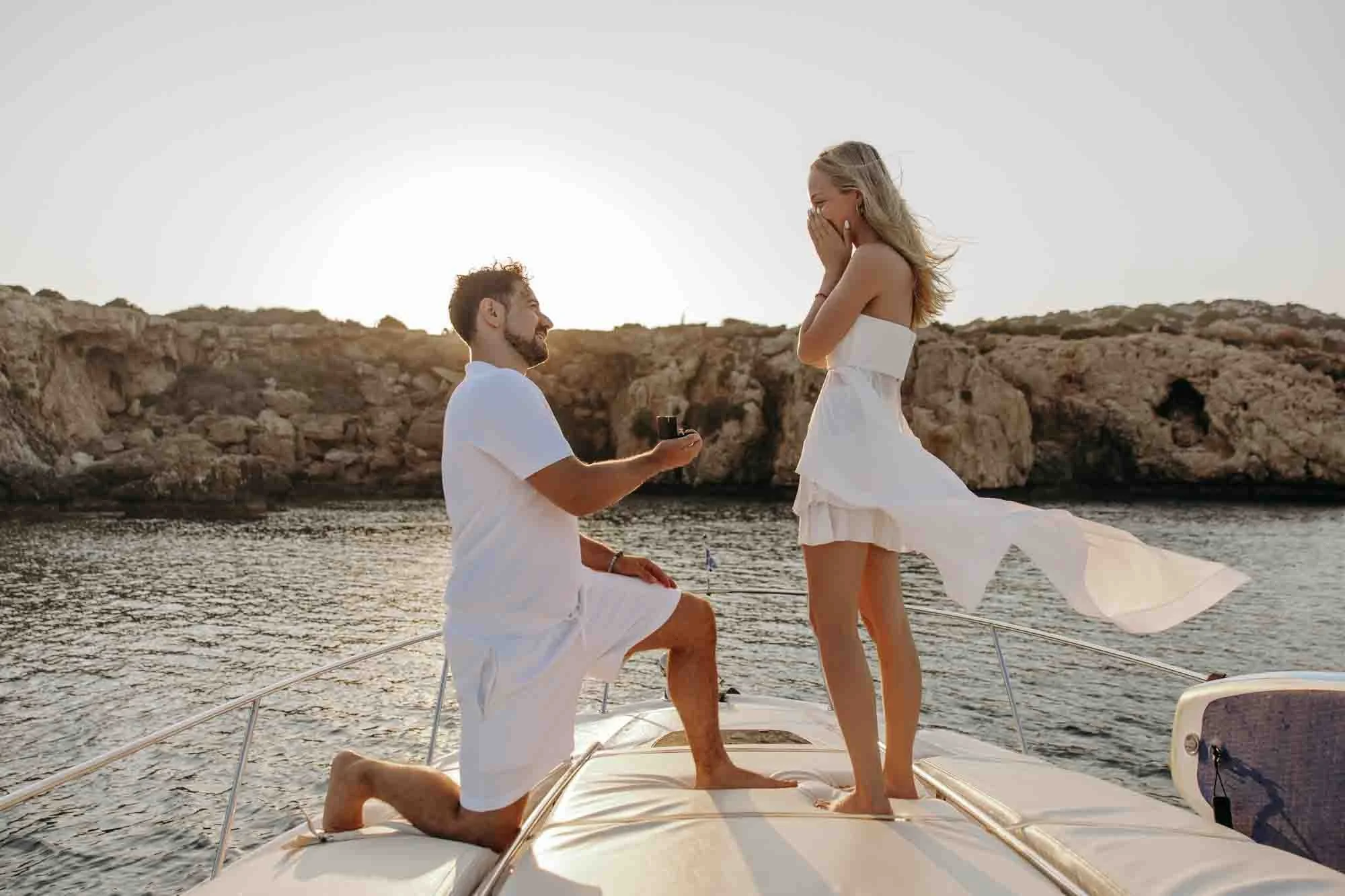 Proposal on the boat 