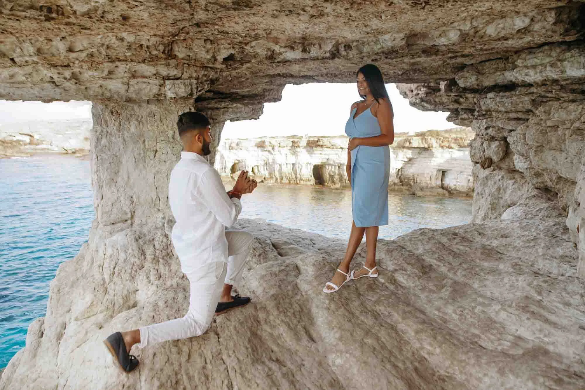 Proposal in Sea Caves