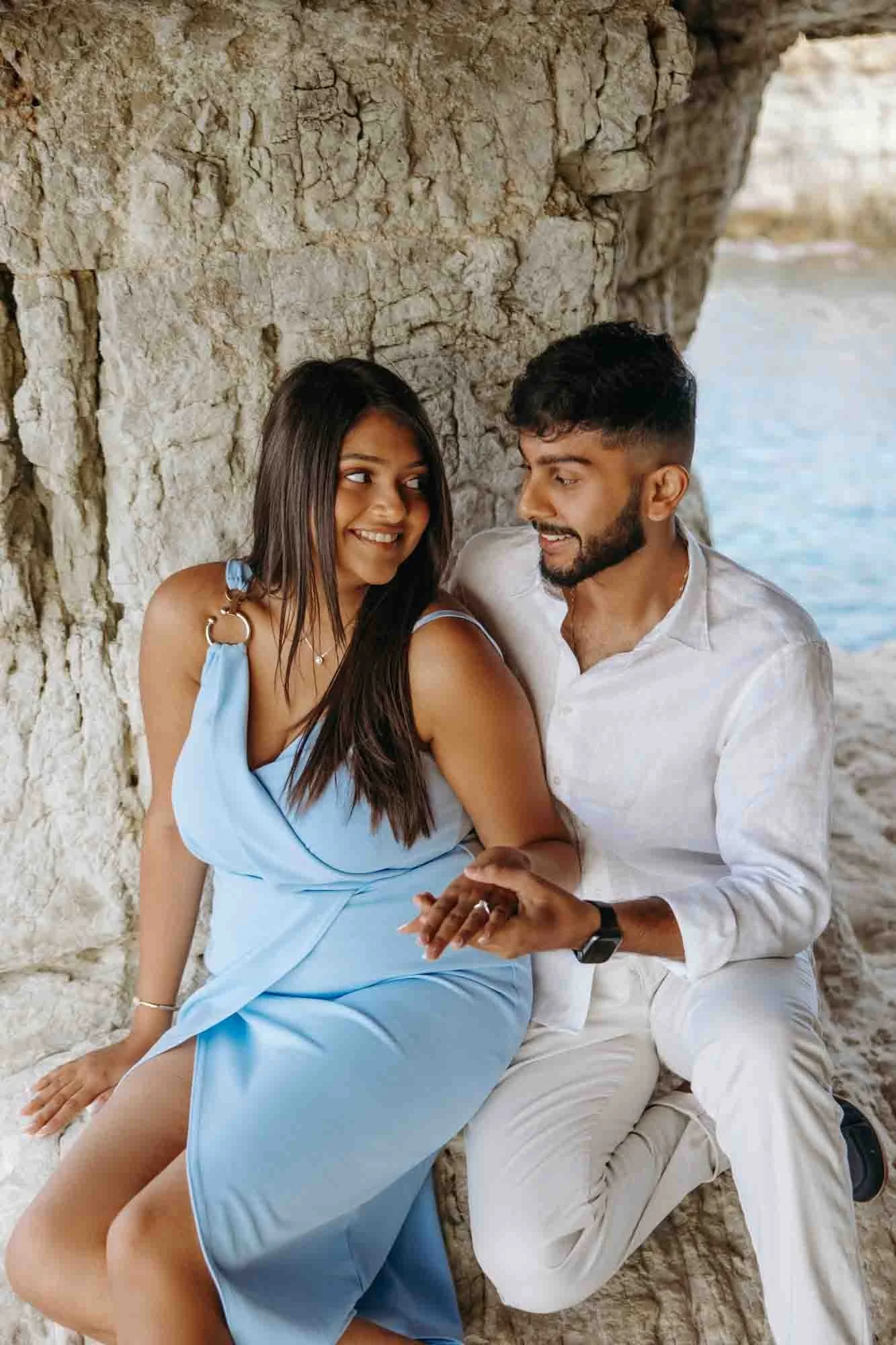 Proposal in Sea Caves