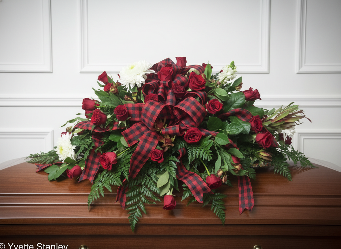 Masculine Casket Spray