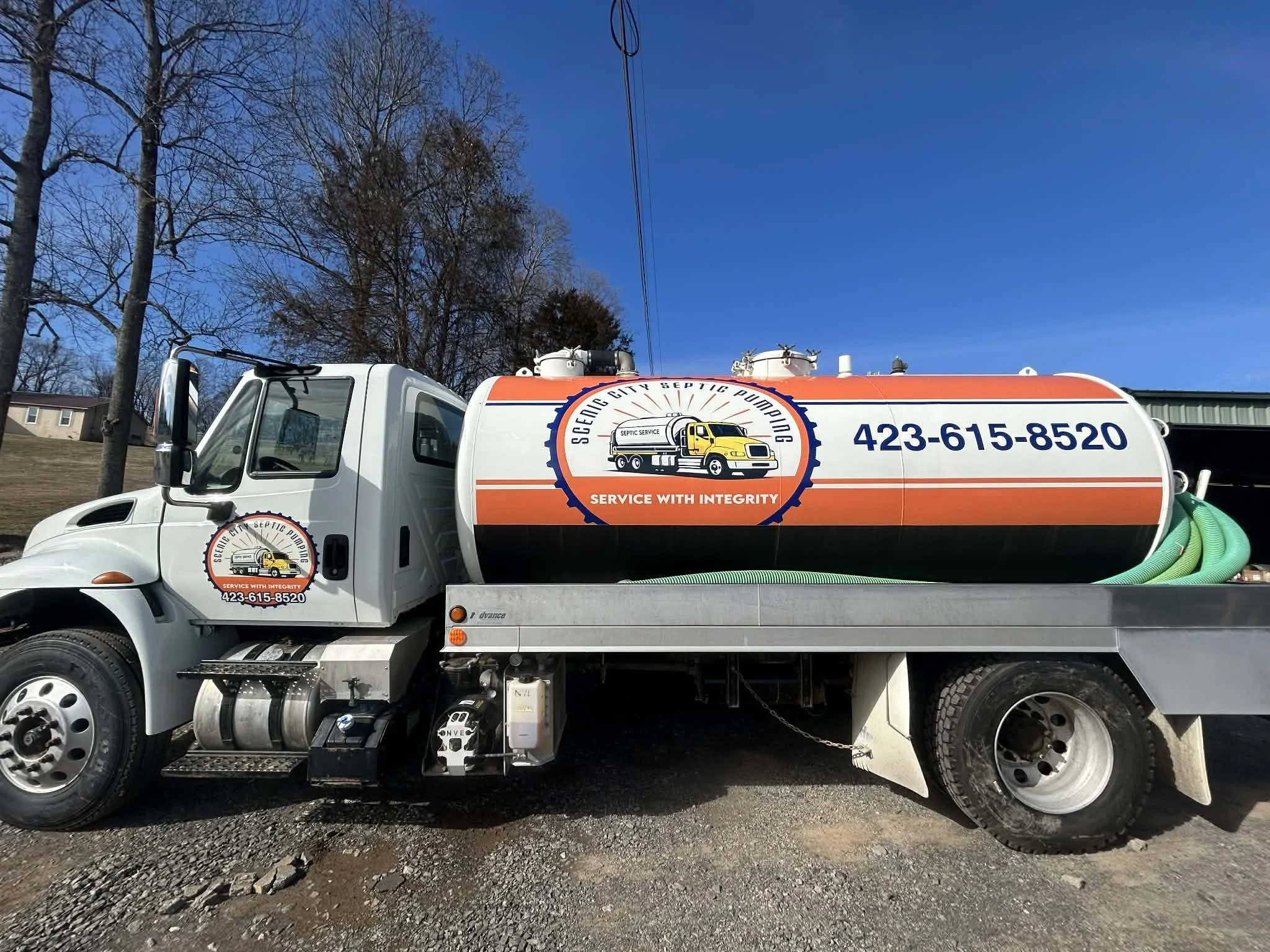 Scenic City Septic Pumping Truck Chattanooga area