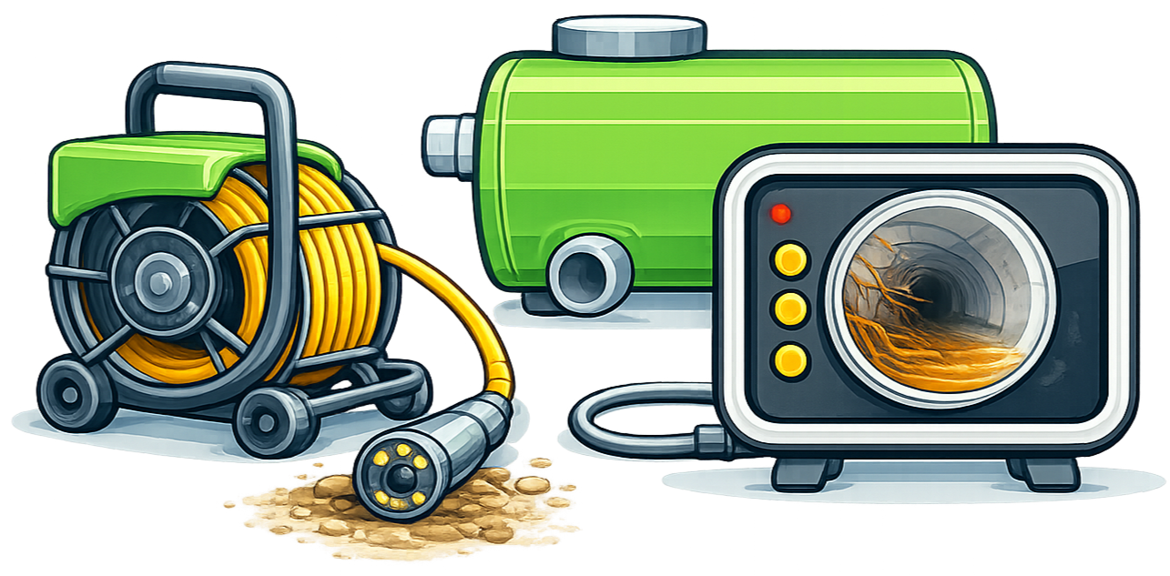 Septic camera inspection equipment used to locate tank and lines in Chattanooga TN