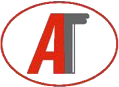 Close-up of a logo with the letter 'A' and partial 'I' inside an oval shape.
