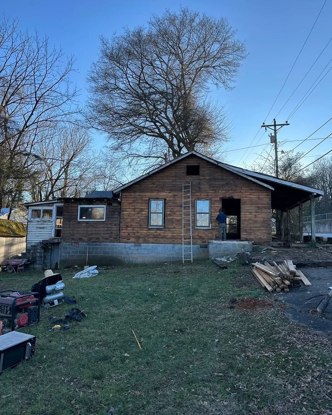 You never know what&rsquo;s under that paneling and flooring. This turned out to be a bit extra. Grams house