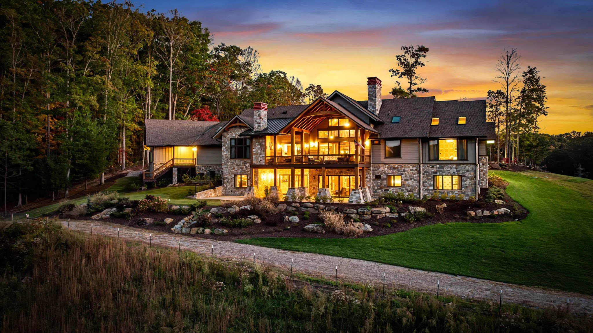 Exterior of custom home