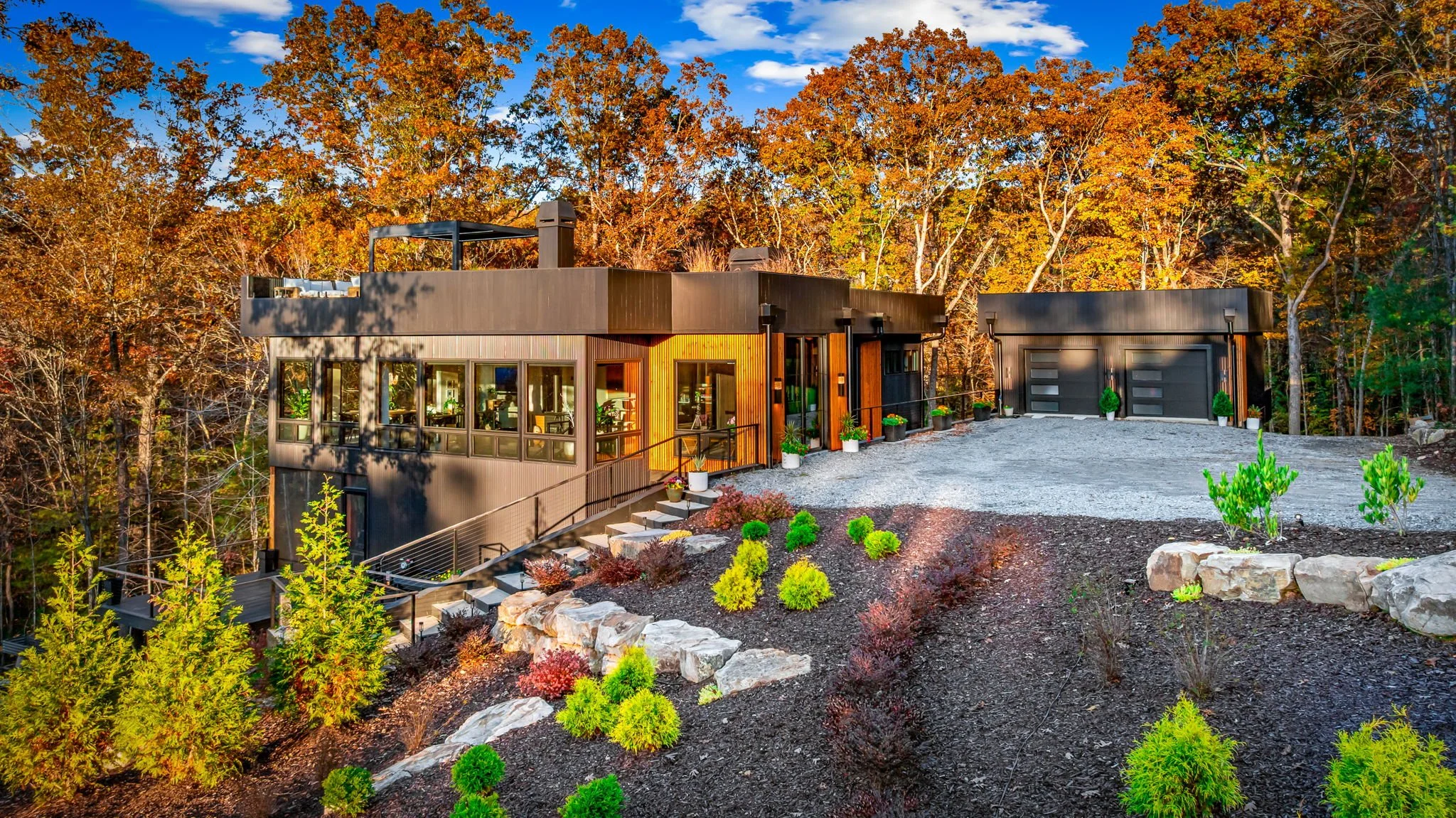 Landscaping for Blue Ridge, GA custom home 