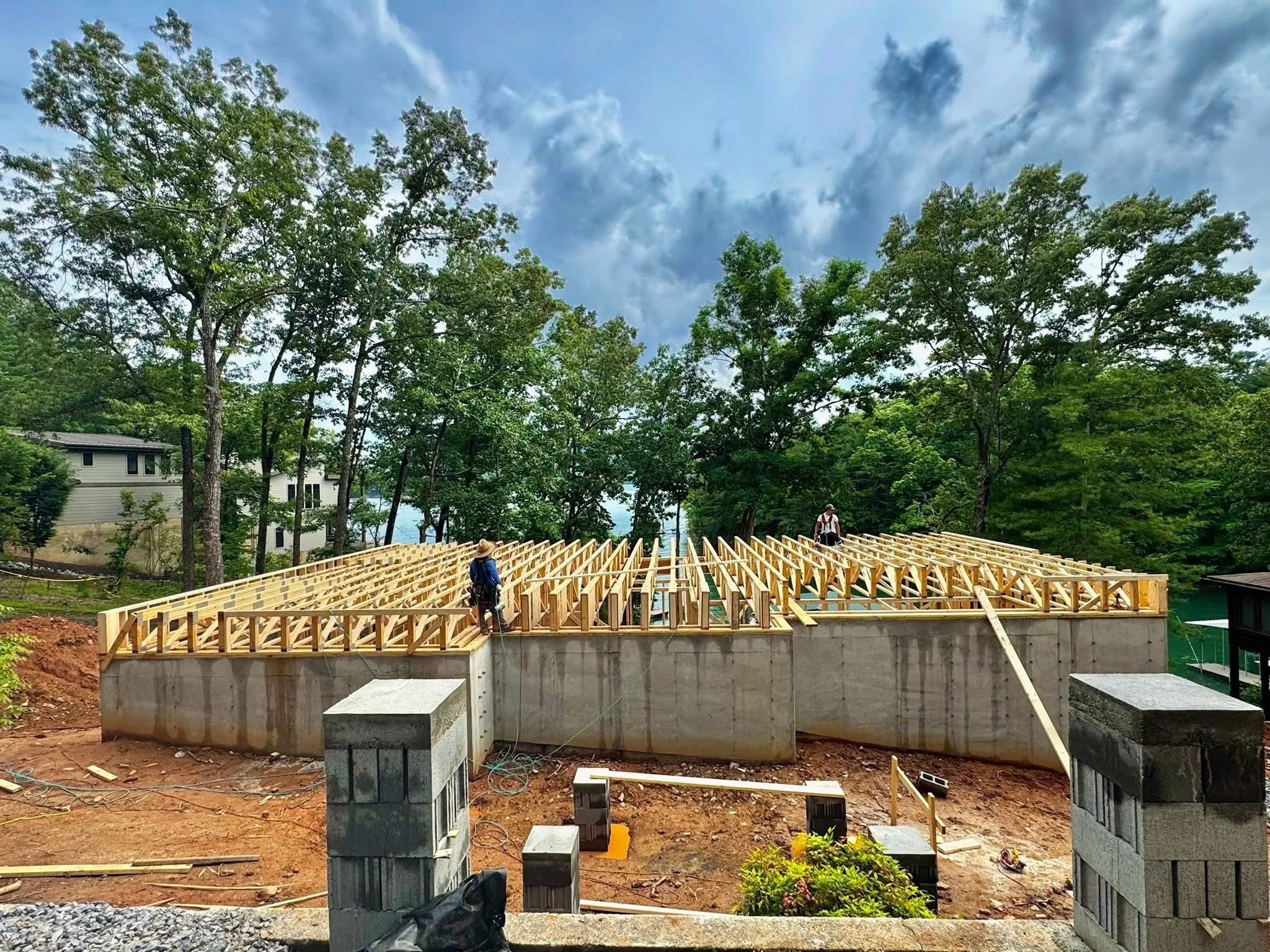 Main floor joist for custom home