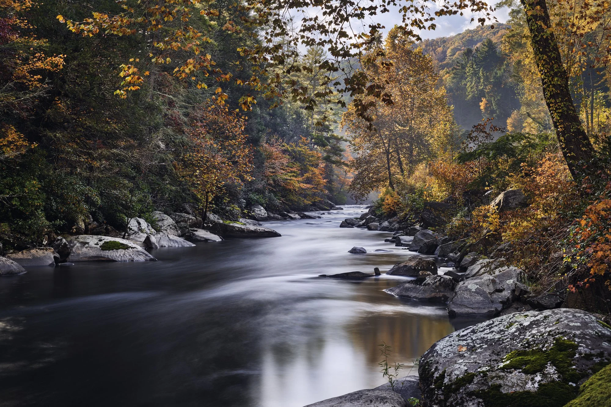 Toccoa River in the Fall