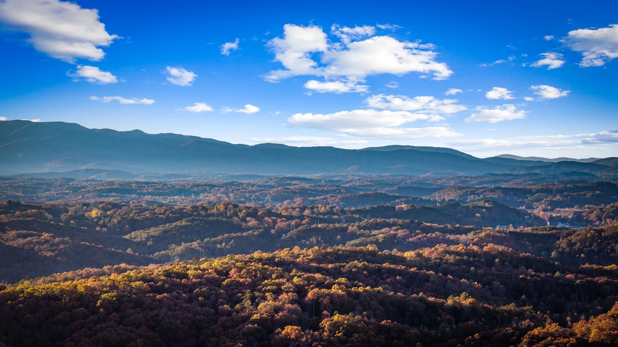 Views of the Blue Ridge Mountains in Blairsville, GA