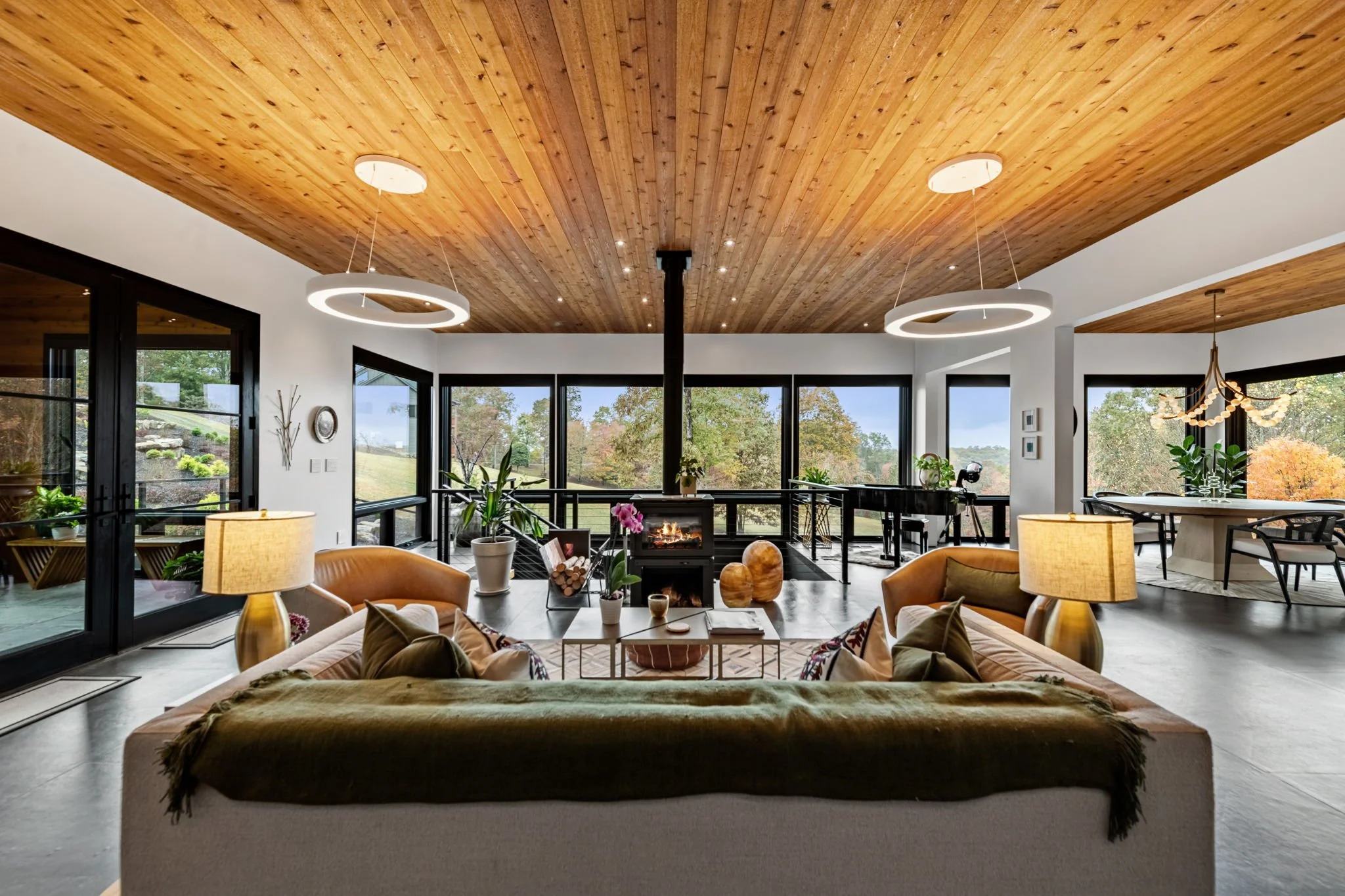 Interior design for modern style living room 