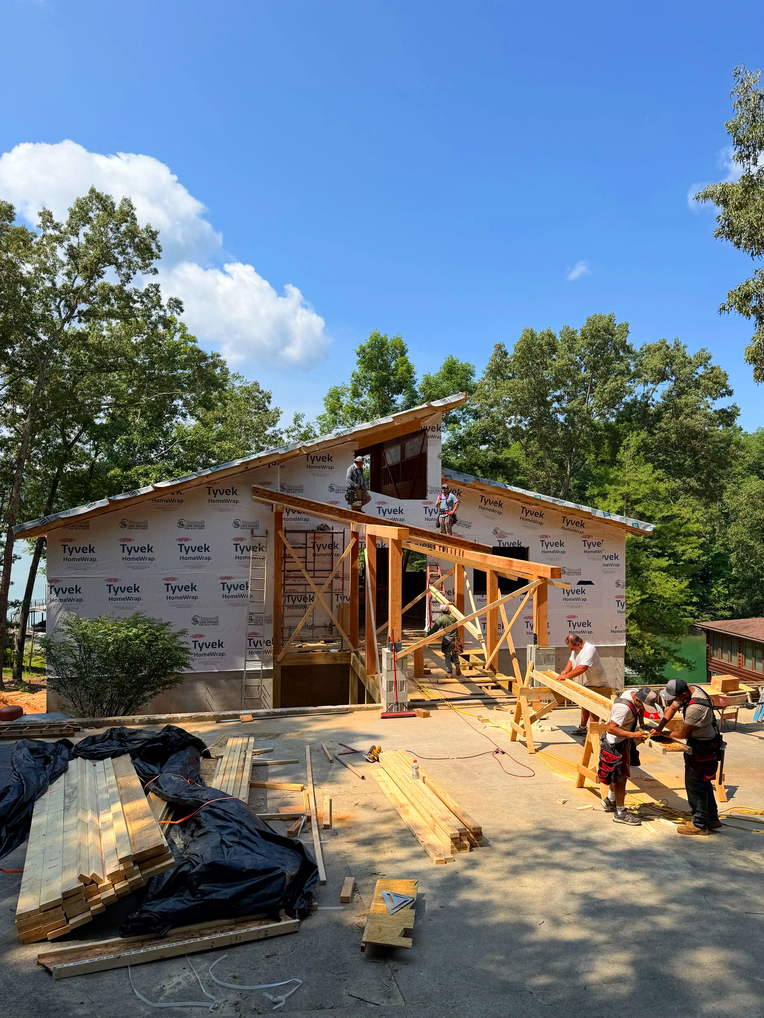 rafters on the roof