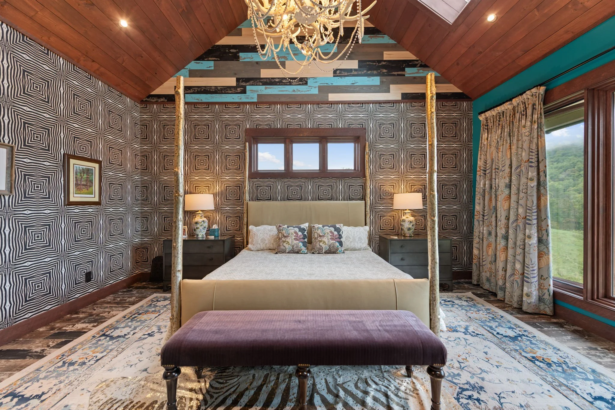 Eclectic bedroom design