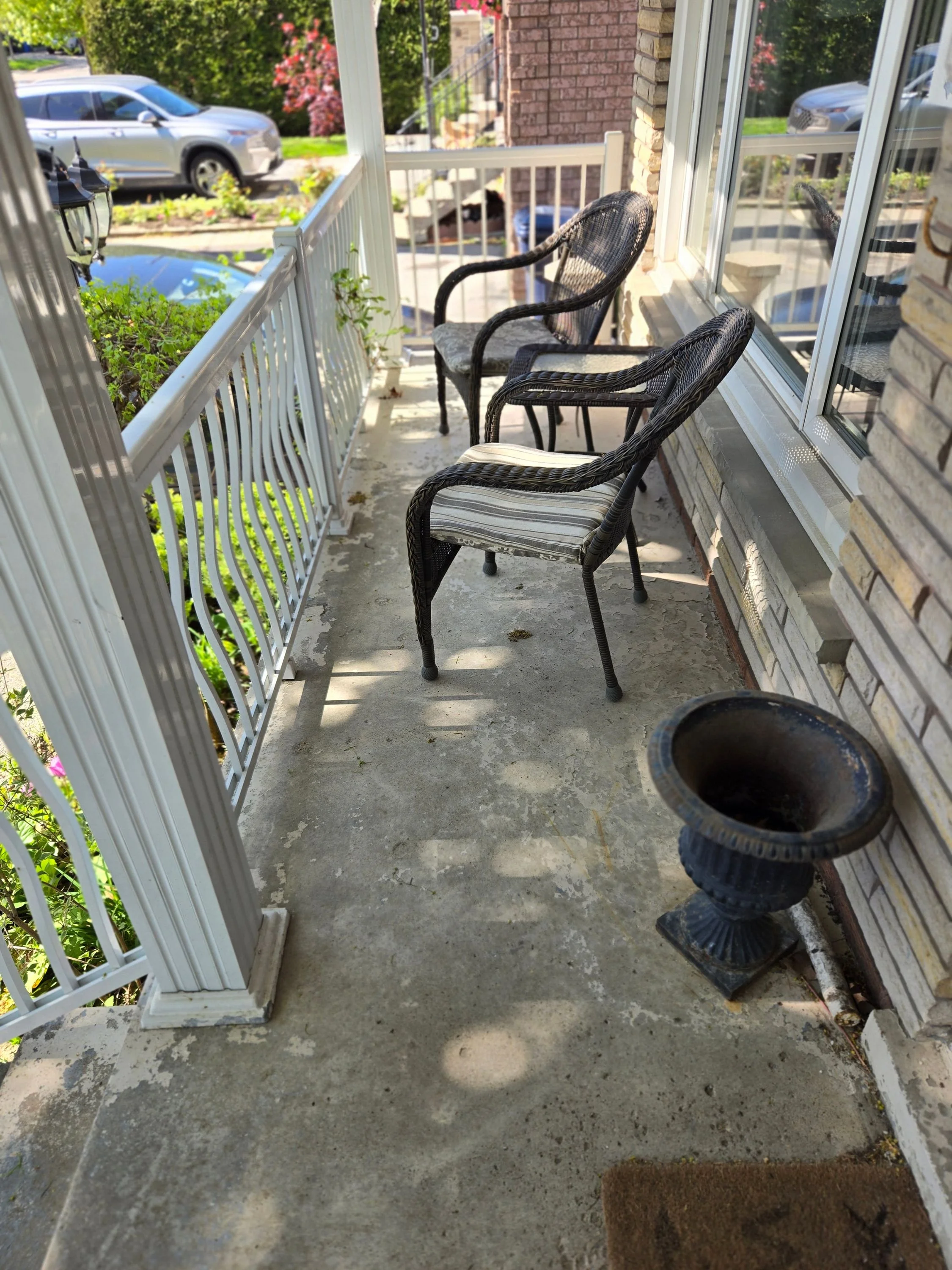 Concrete porch - before