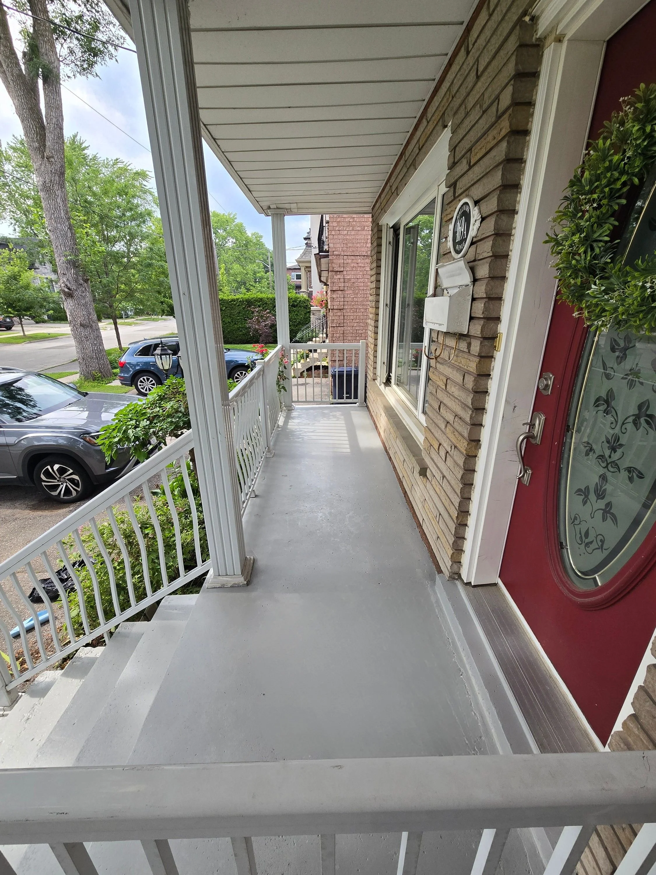 Concrete porch - after