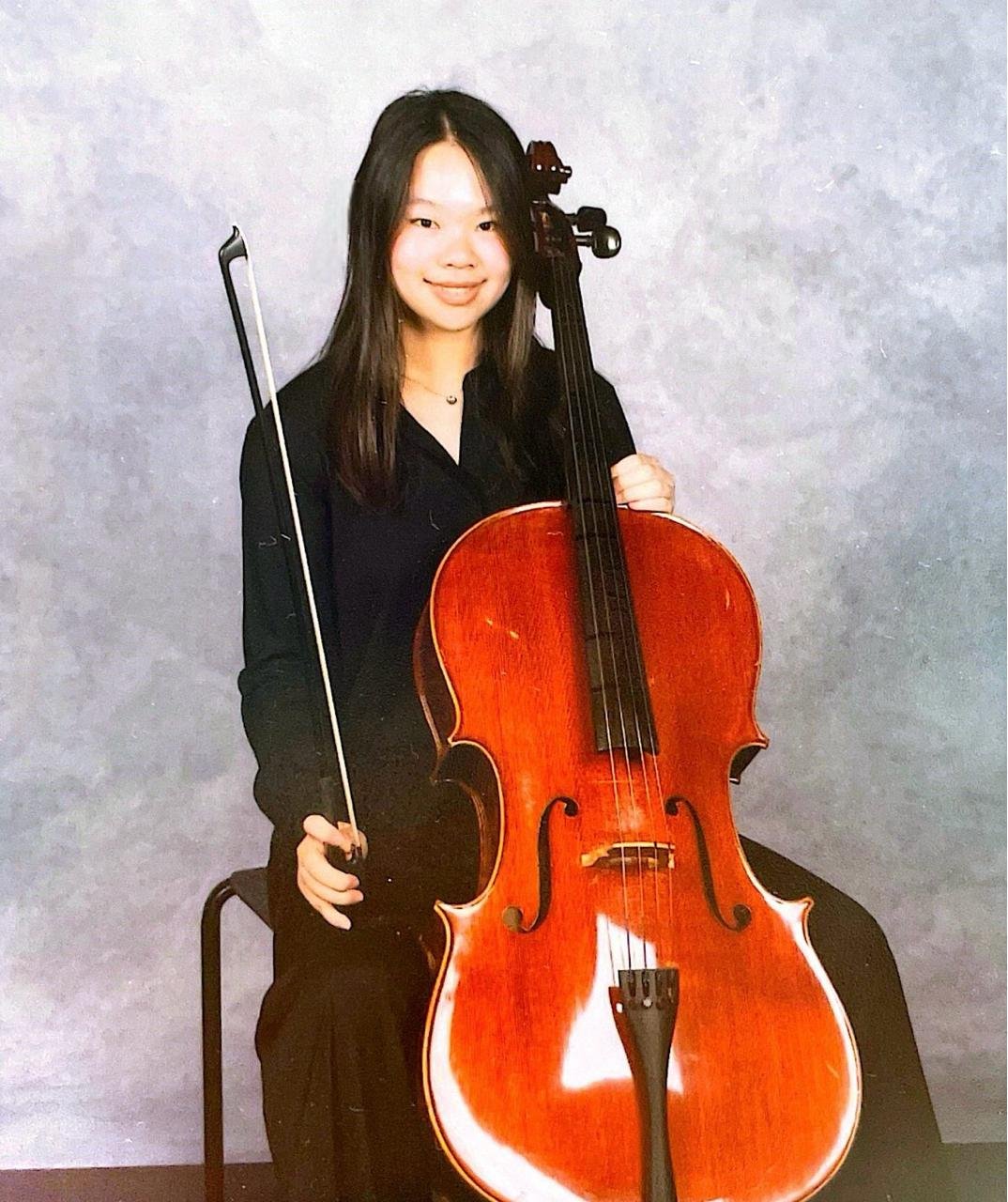Katherine Chan Profession Photo holding a Cello