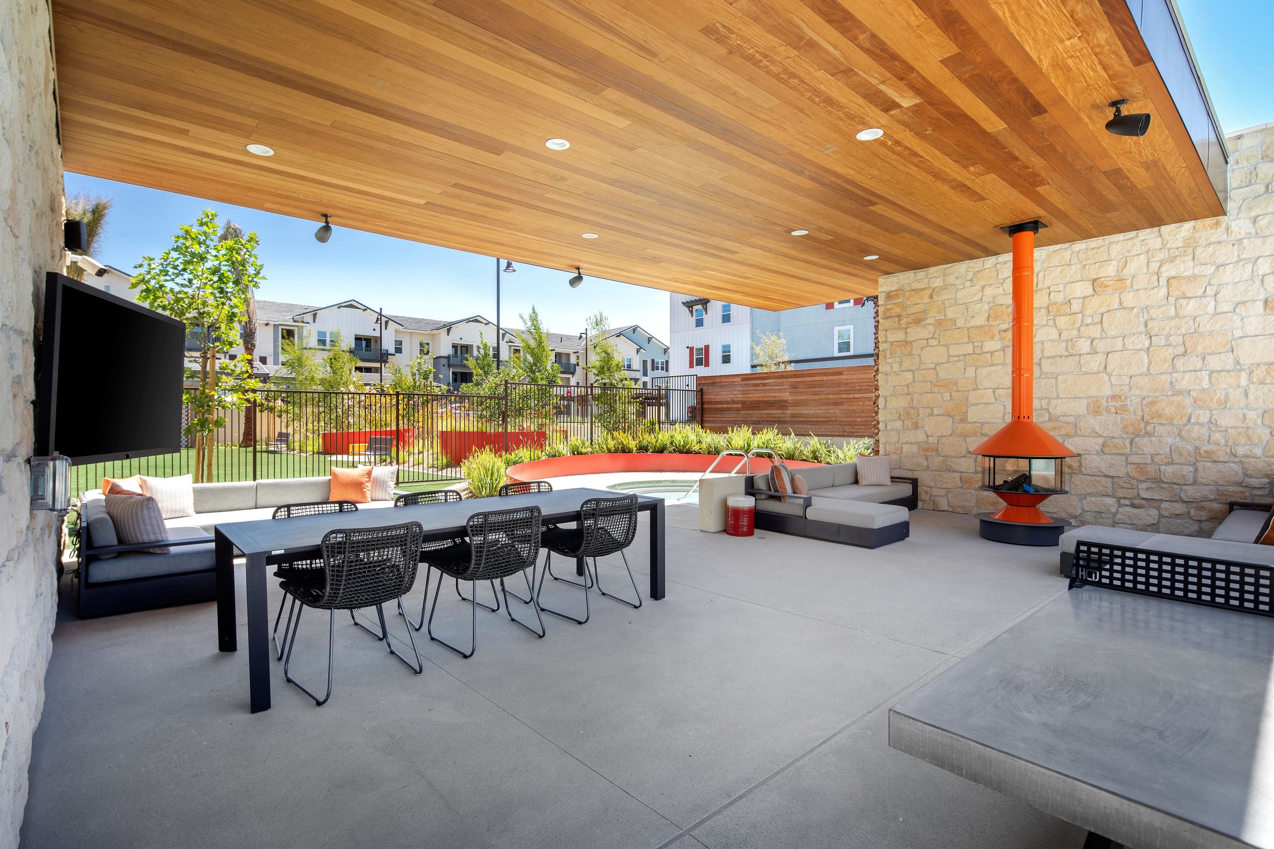 PAC STUDIO_Escaya_Multifamily_Pool Deck_Cabana_Games__FF&E