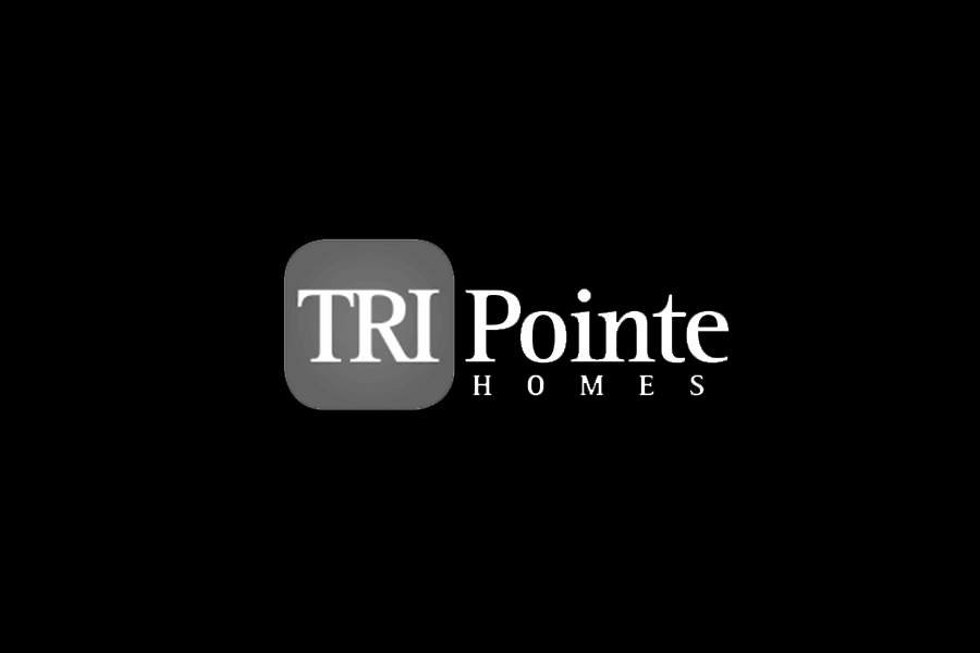 Logo for TRI Pointe Homes in black, white, and gray with the company name.