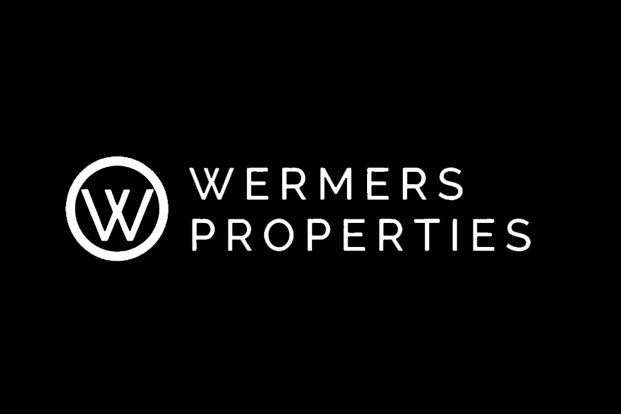 Logo for Wermers Properties featuring a stylized 'W' inside a circle on a black background.