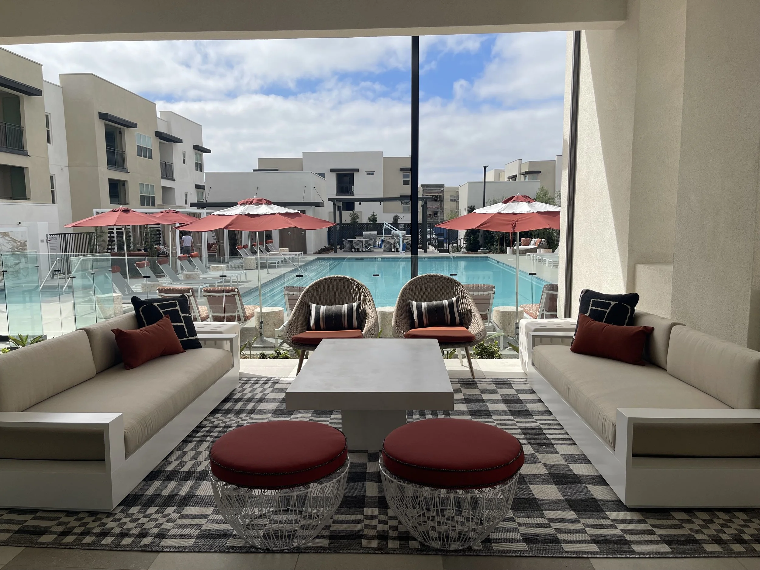 PAC STUDIO_Award winning design_Boutique Coastal_ Clubhouse_Indoor lounge area _Games_Pool deck