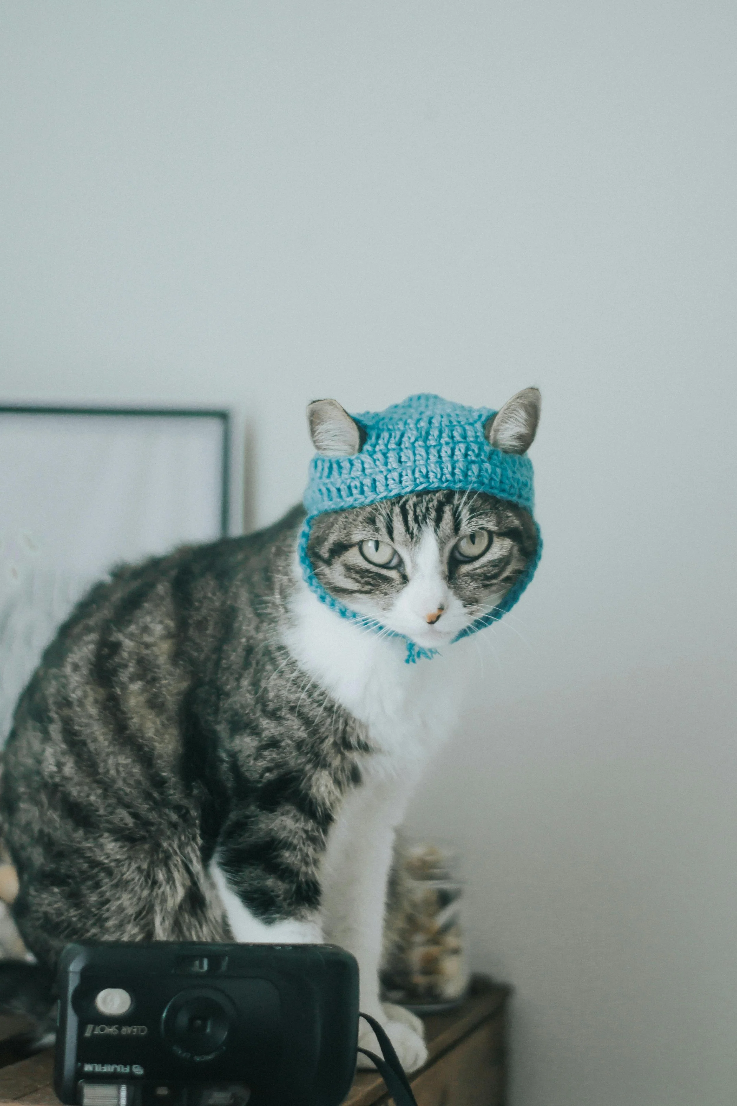 Hat with ear holes for optimal comfort and hearing