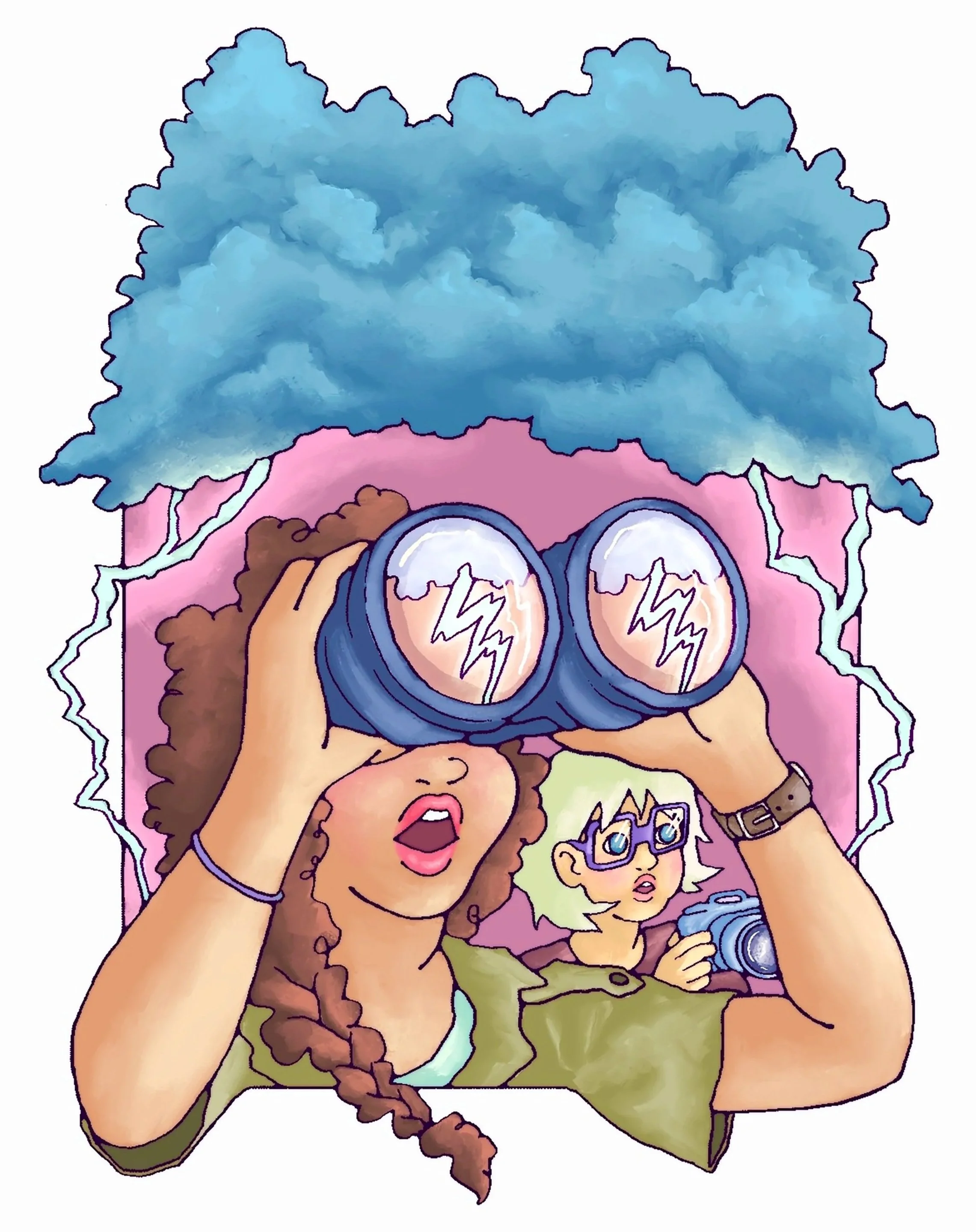 Storm-Chaser Ladies Editorial Illustration